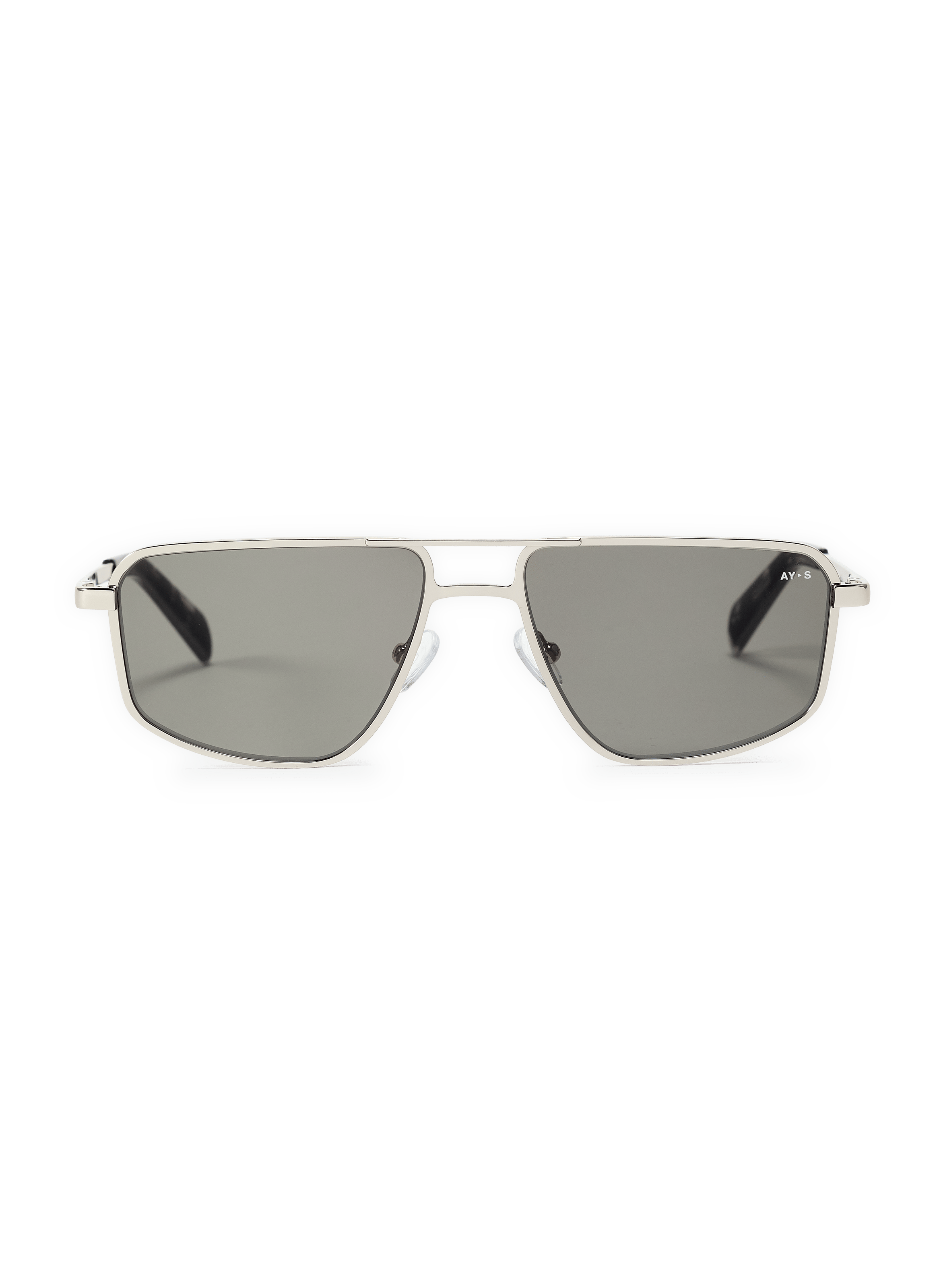 Lunettes de soleil à fines branches en acétate AY STUDIOS Argent