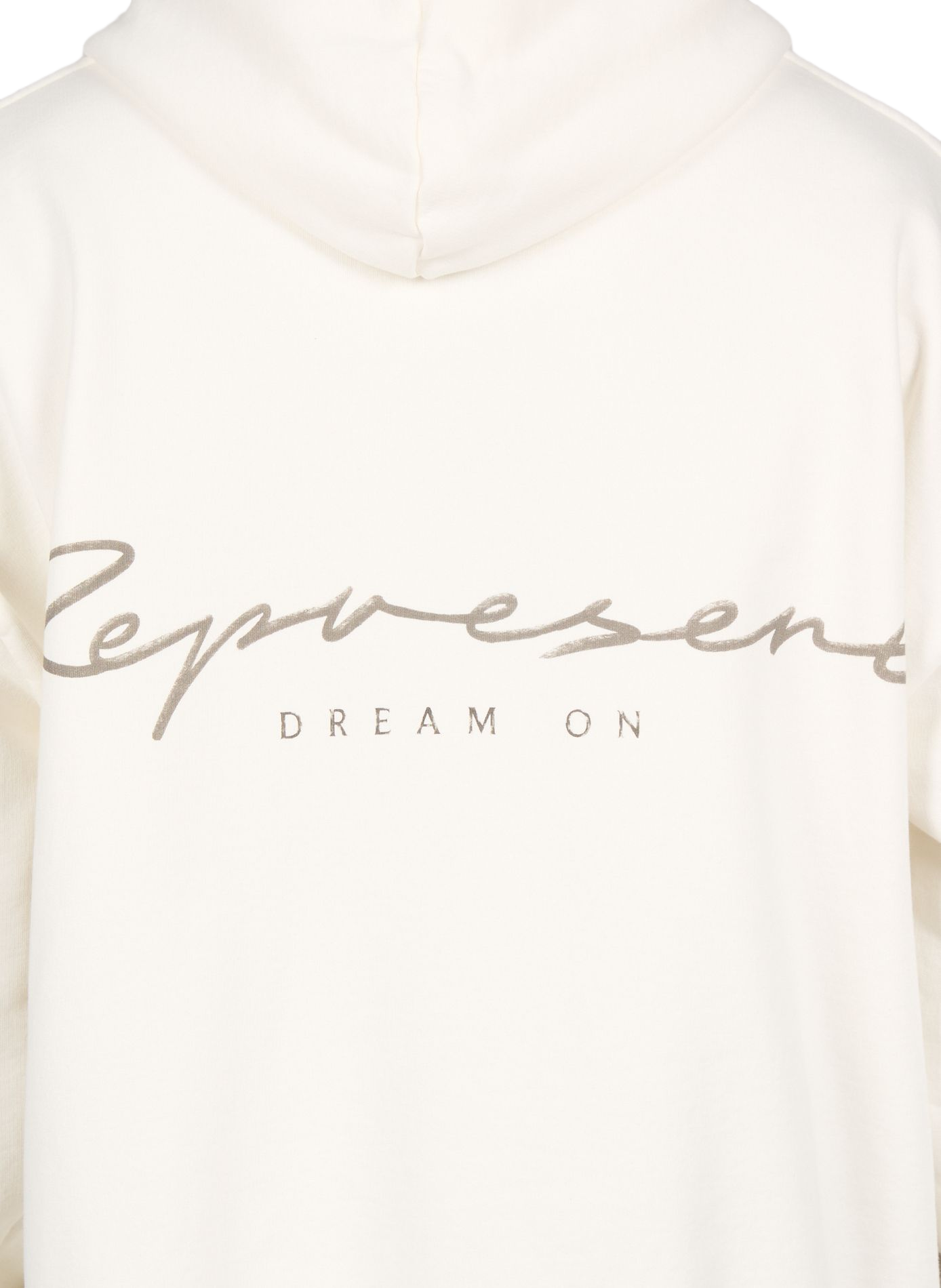 Sweat à capuche imprimé chiens en coton REPRESENT Blanc