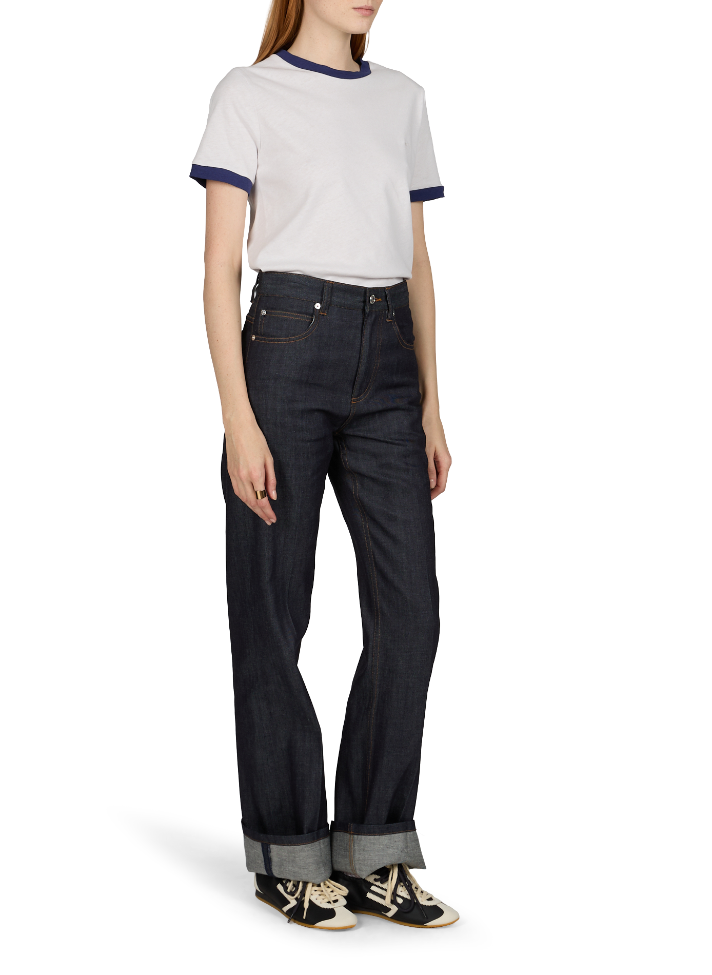 Cotton and linen T-shirt A.P.C. Beige