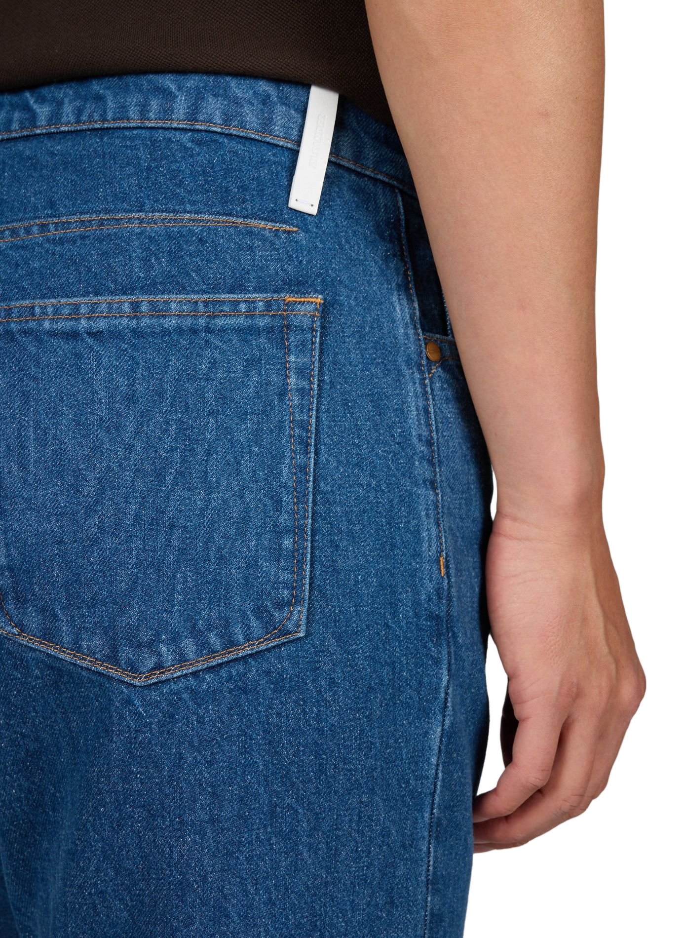 Straight cotton jeans JIL SANDER Blue