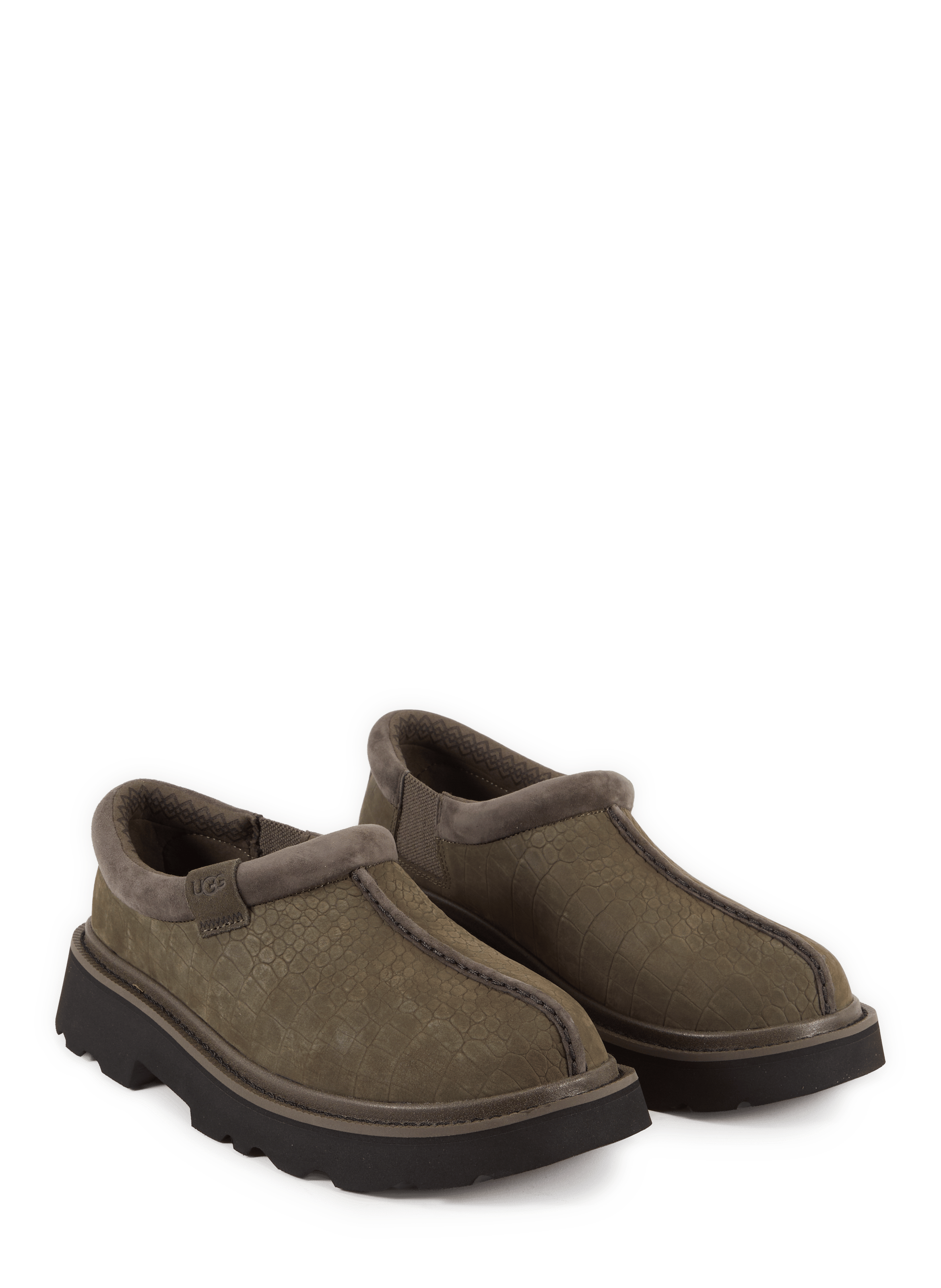 Tasman Lug Crocodile Print Boots UGG Brown