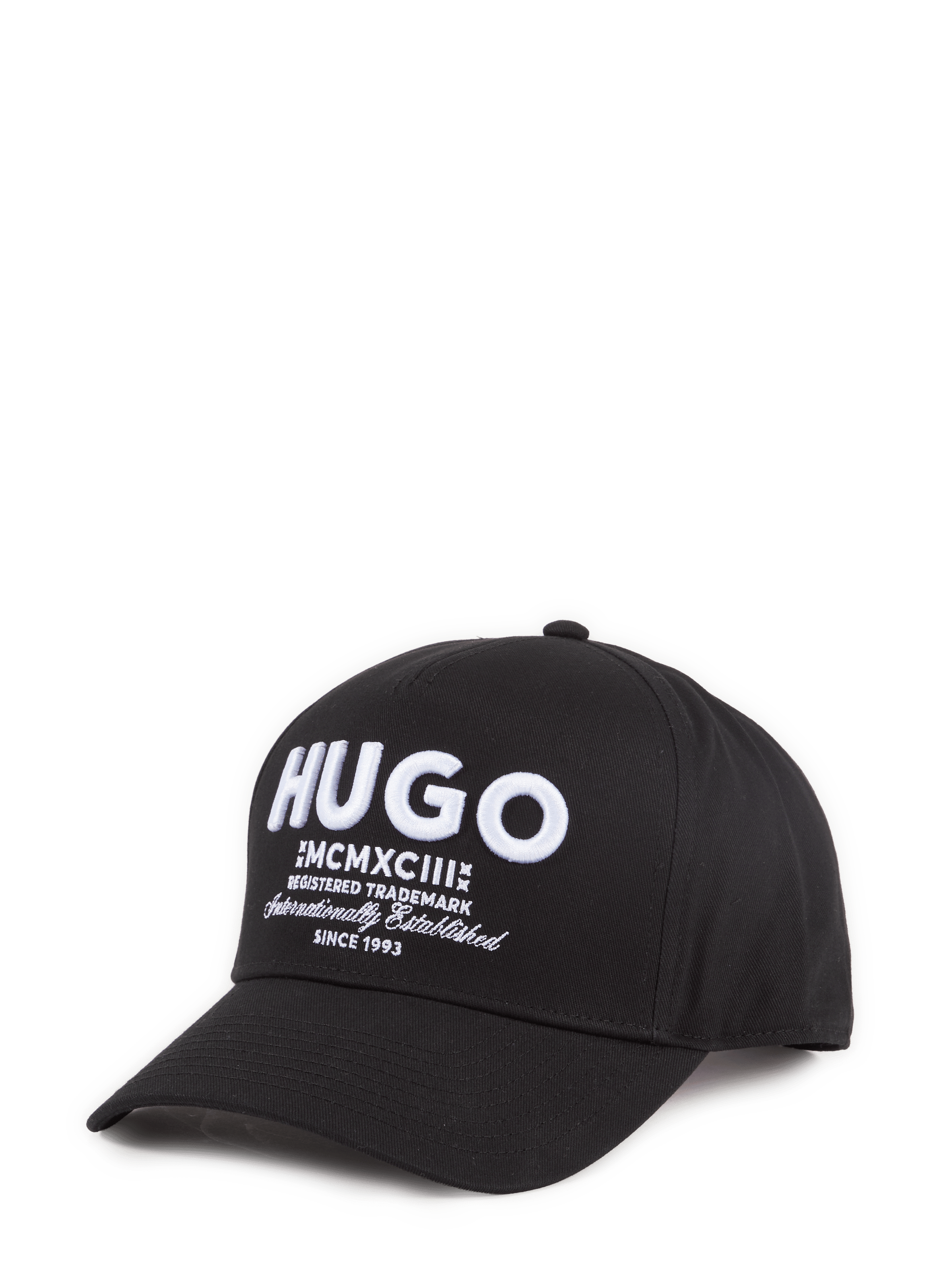 Cotton cap HUGO BLUE Black
