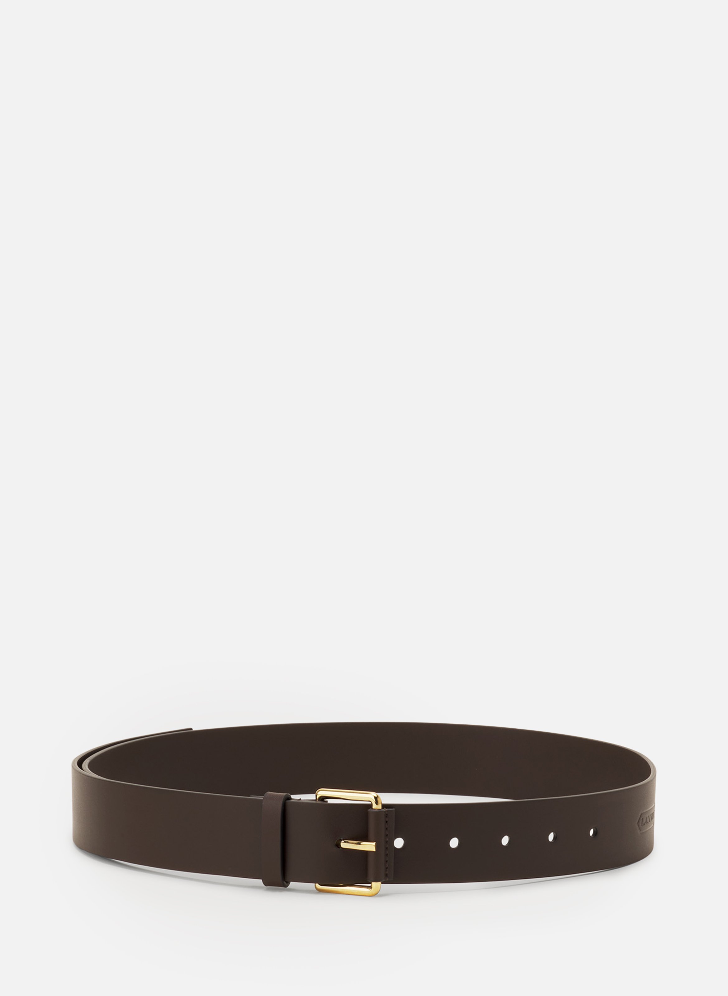 Ceinture compagnon en cuir LANVIN Marron