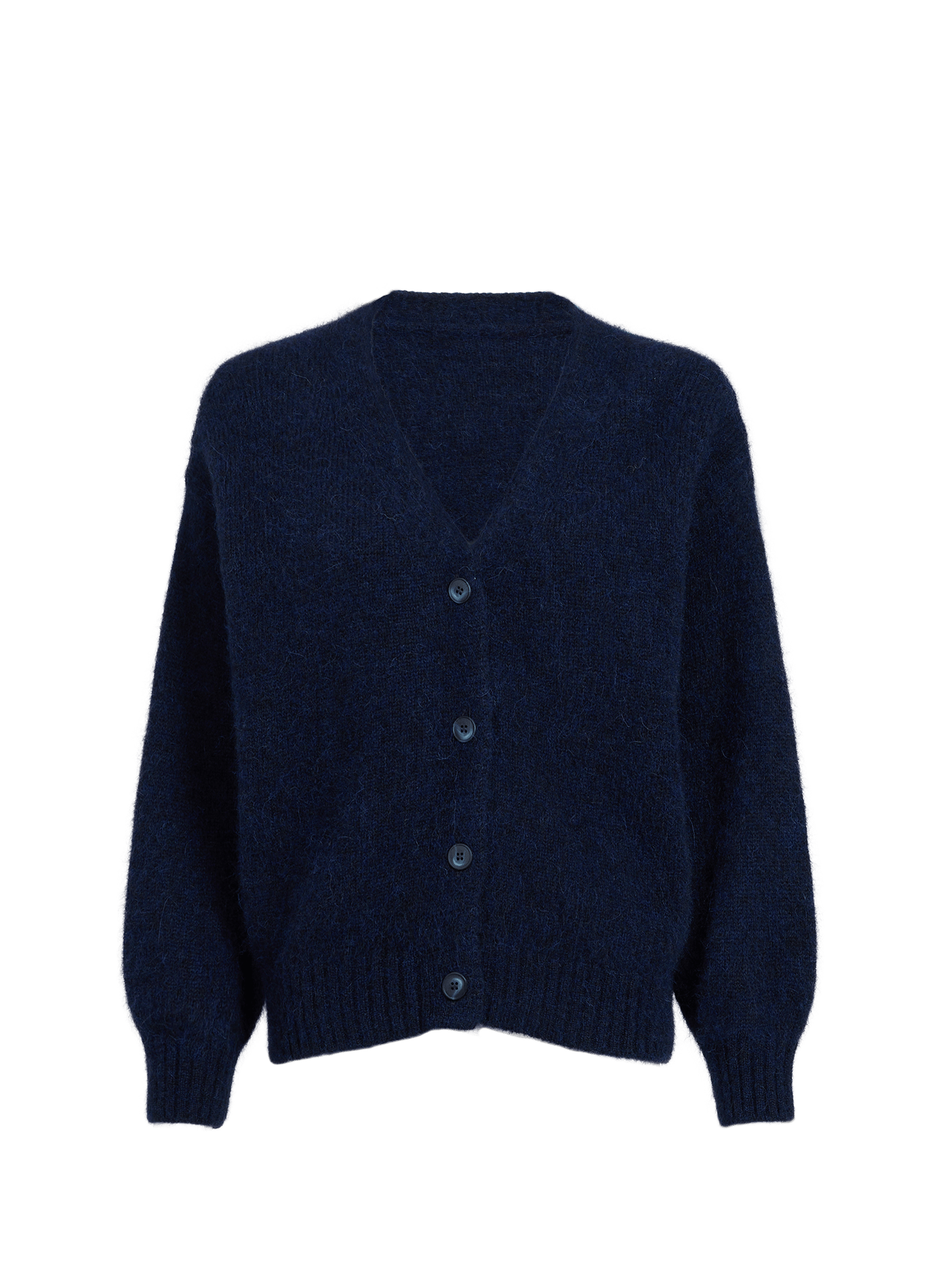 Cardigan a scialle in misto lana SAISON 1865 Blu