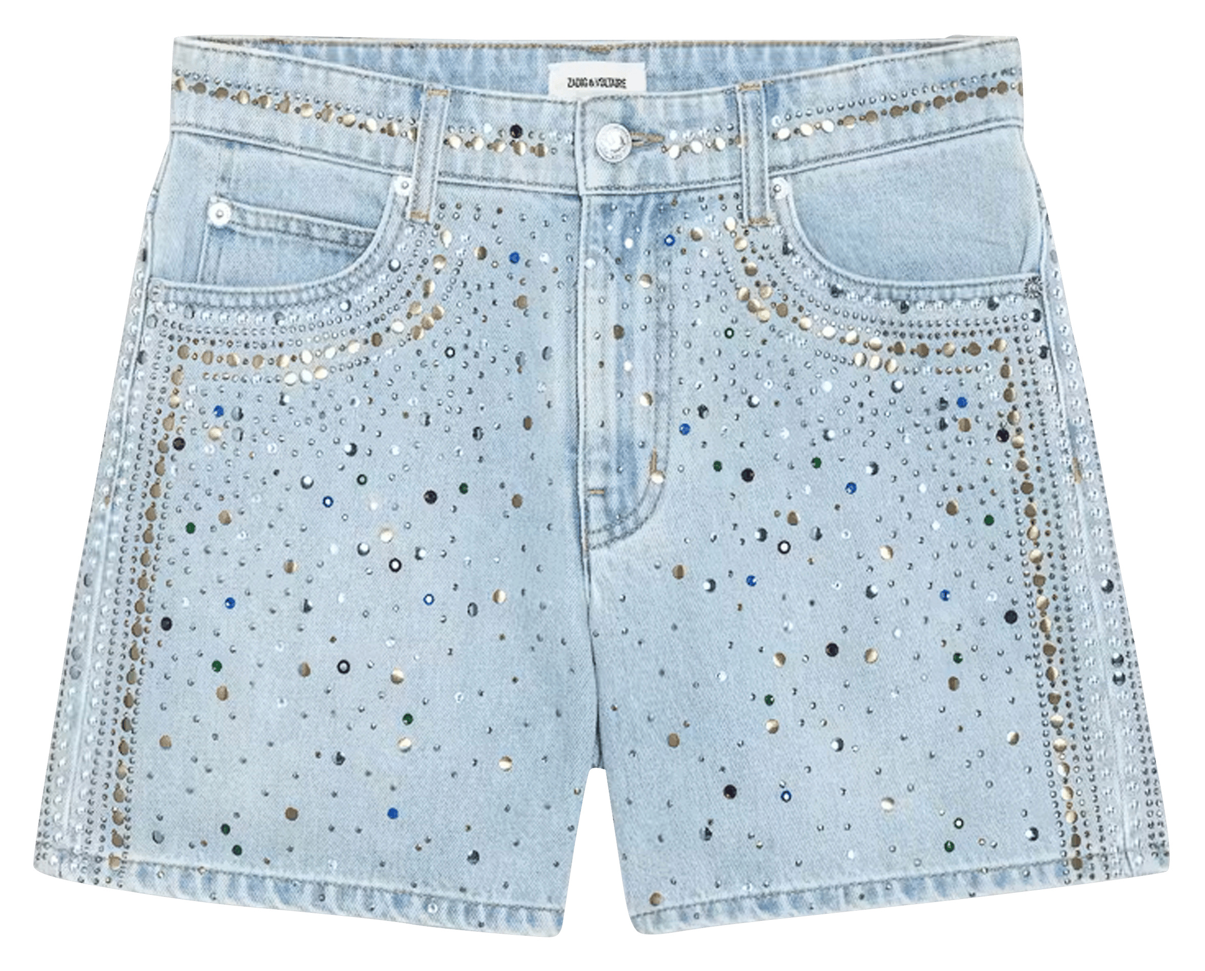 Short ample taille haute à strass sadys ZADIG&VOLTAIRE Bleu