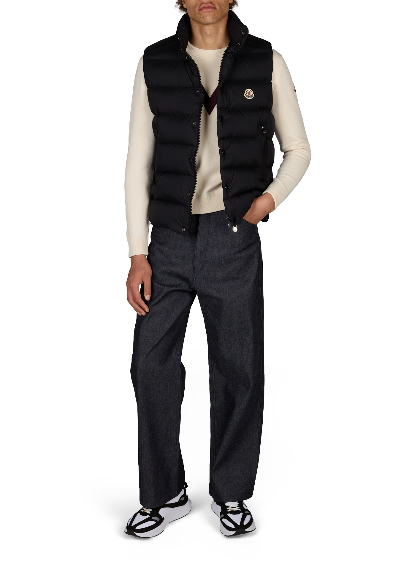 Maya sleeveless straight down jacket MONCLER Black