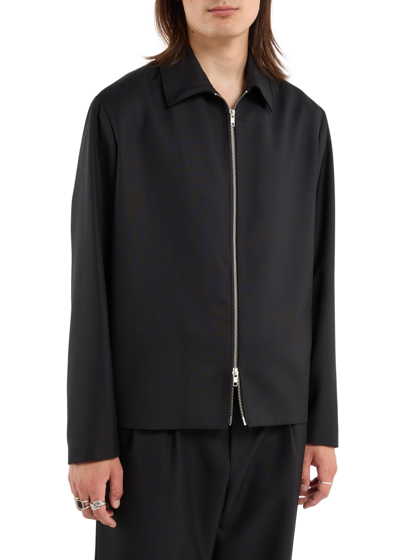 Veste Good col classique en laine SAISON 1865 Noir