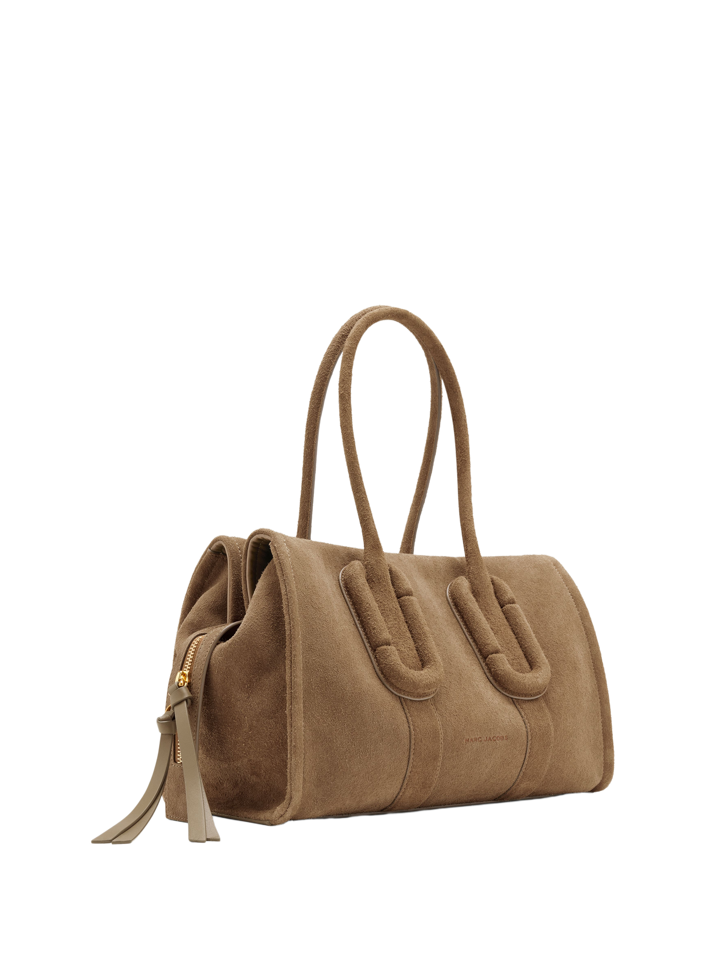 Sac épaule The Babe City Tote en cuir daim MARC JACOBS Marron