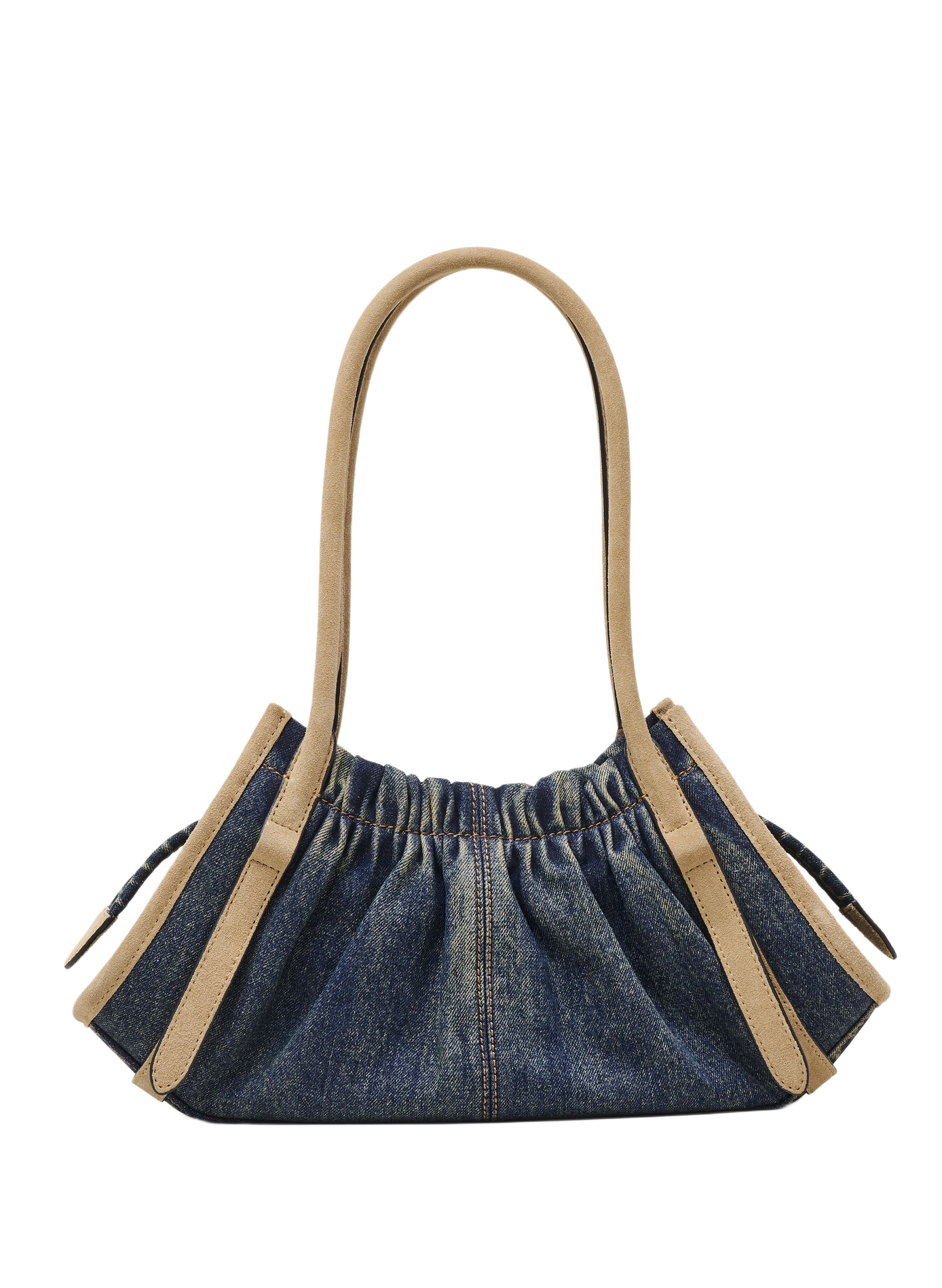 Sac The Denim Suede Cristina Satchel en coton MARC JACOBS Bleu