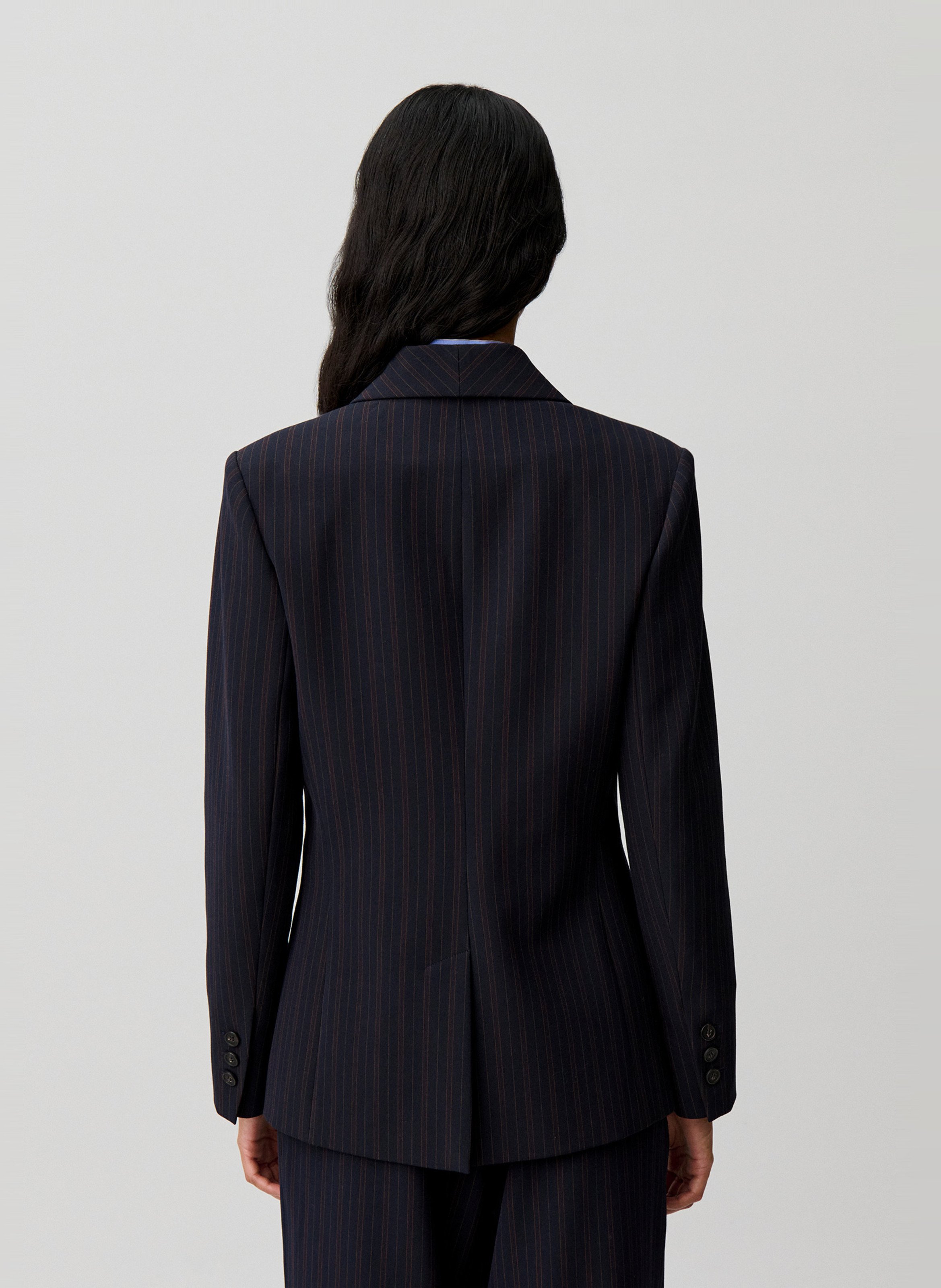 Veste de tailleur droite à rayures CLAUDIE PIERLOT Multicolore