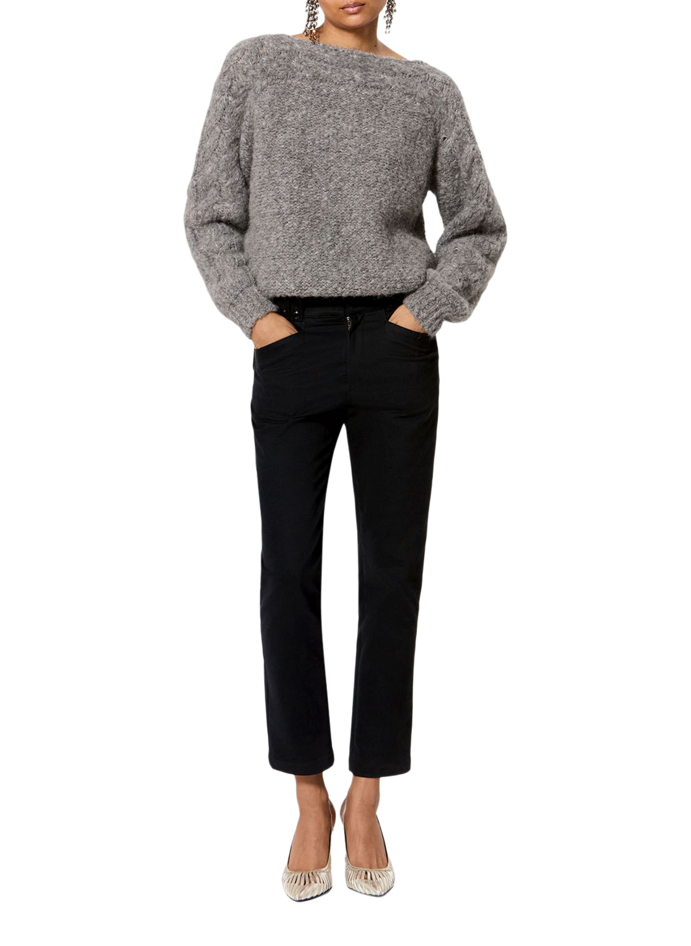 Birdy trousers in stretch cotton blend ISABEL MARANT Black