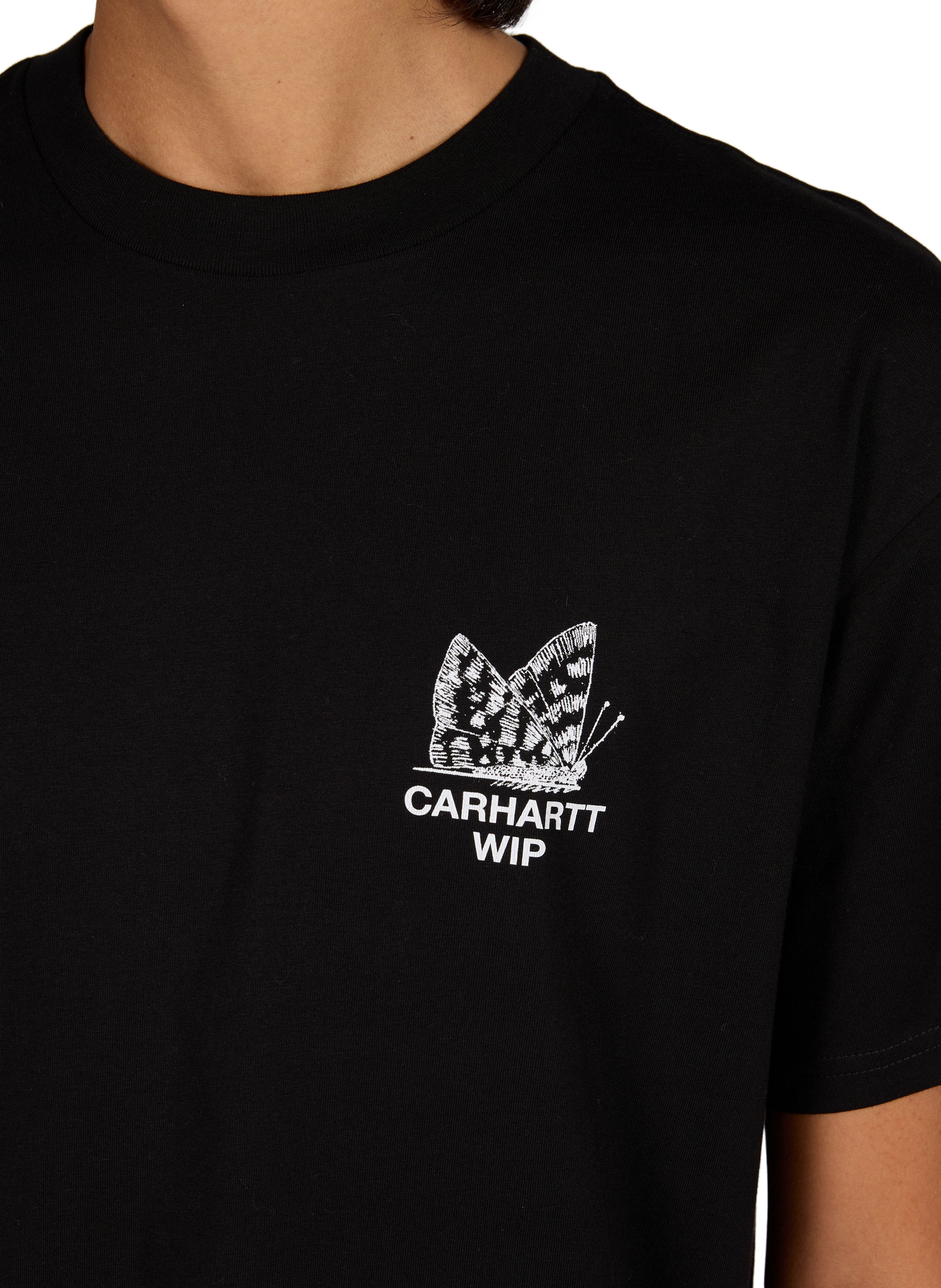 T-shirt ample col rond imprimé en coton CARHARTT WIP Noir