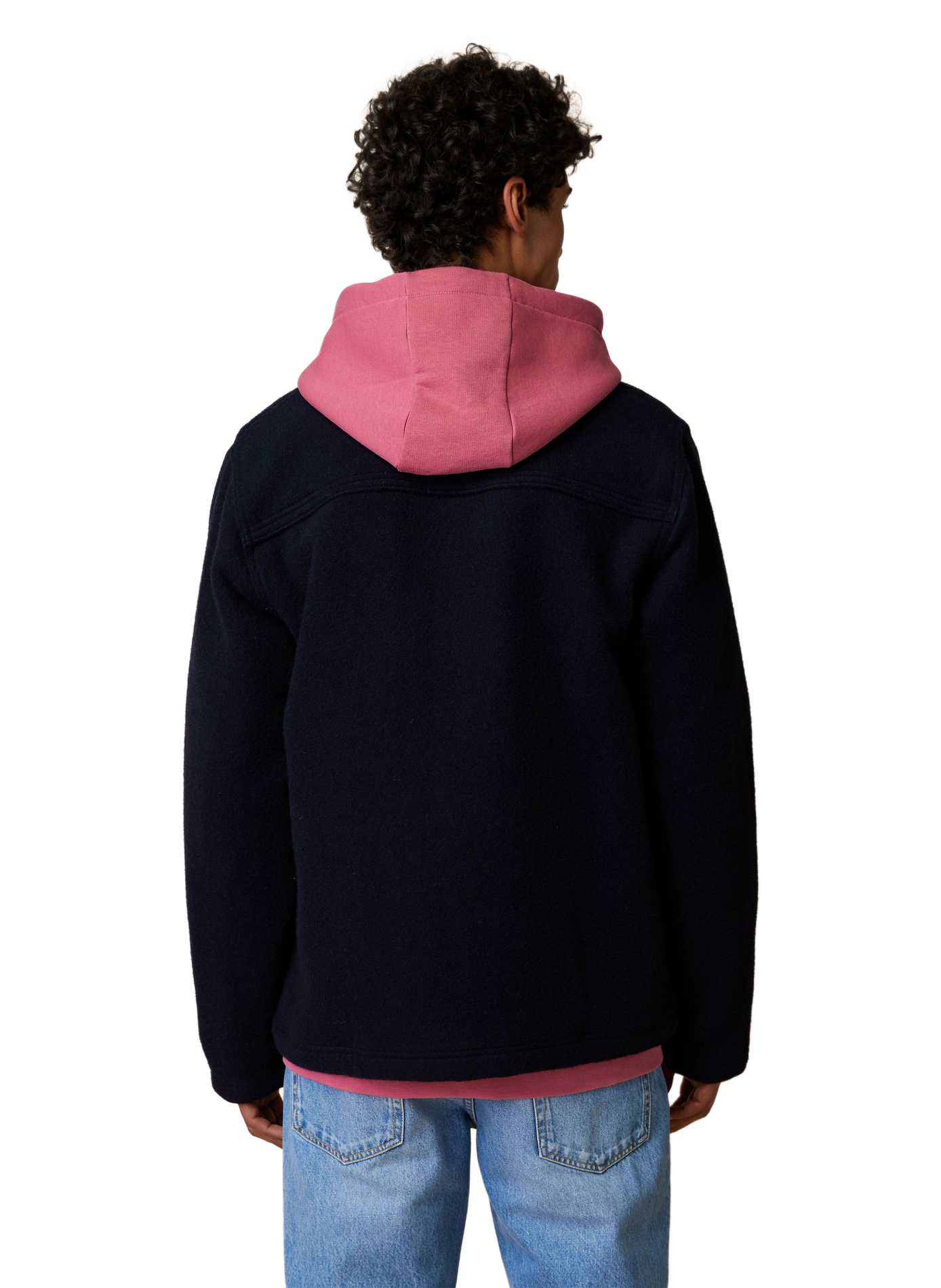 Veste col classique en laine mélangée FAGUO Blue