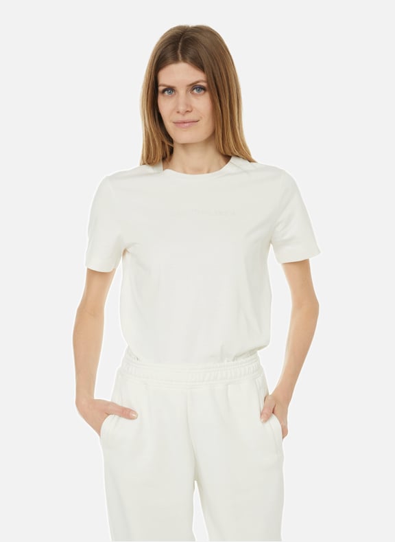 T-shirt col rond en coton organique Blanc by CALVIN KLEIN CALVIN KLEIN T-shirt col rond en coton organique Blanc