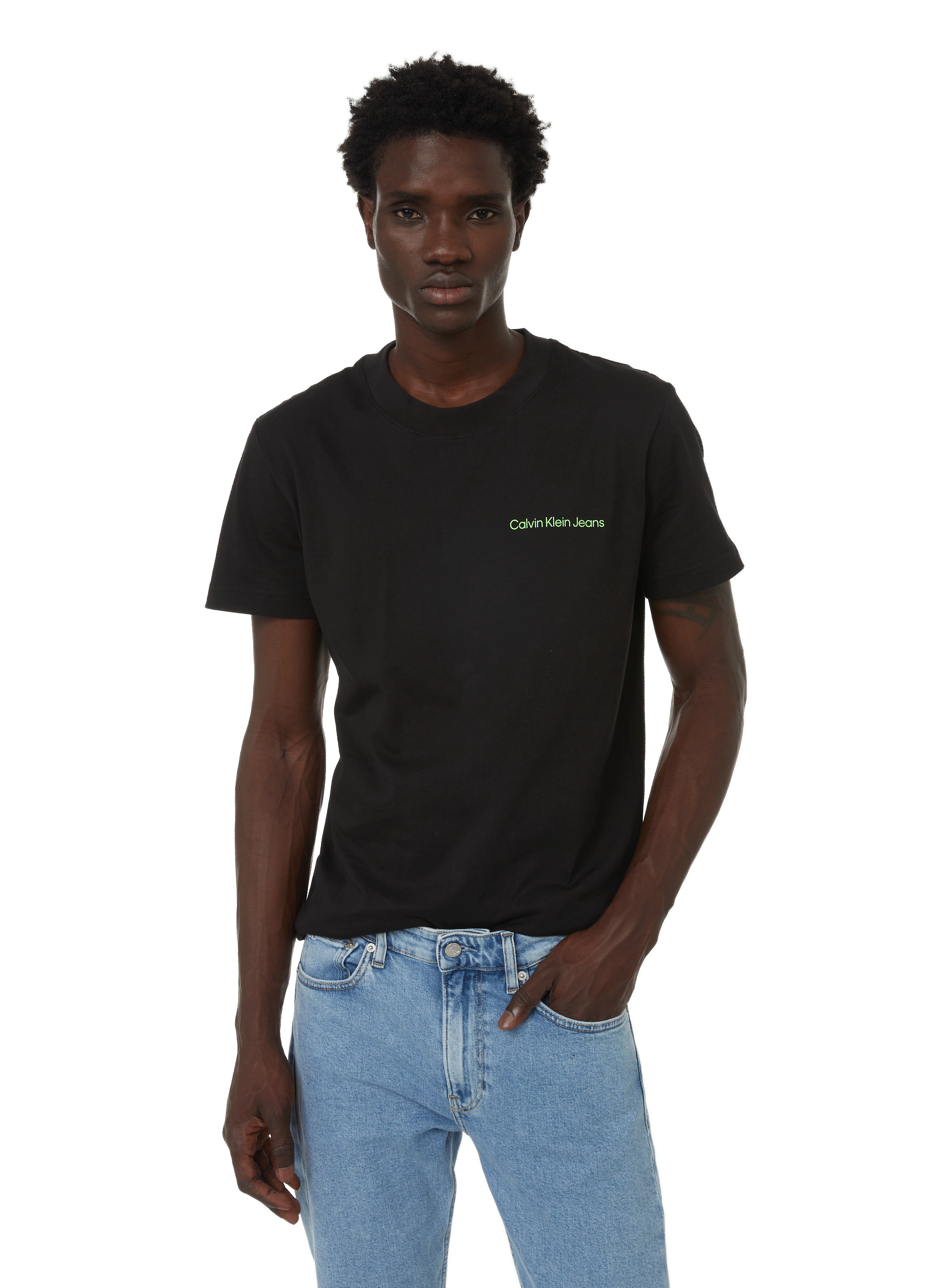 T-shirt col rond en coton