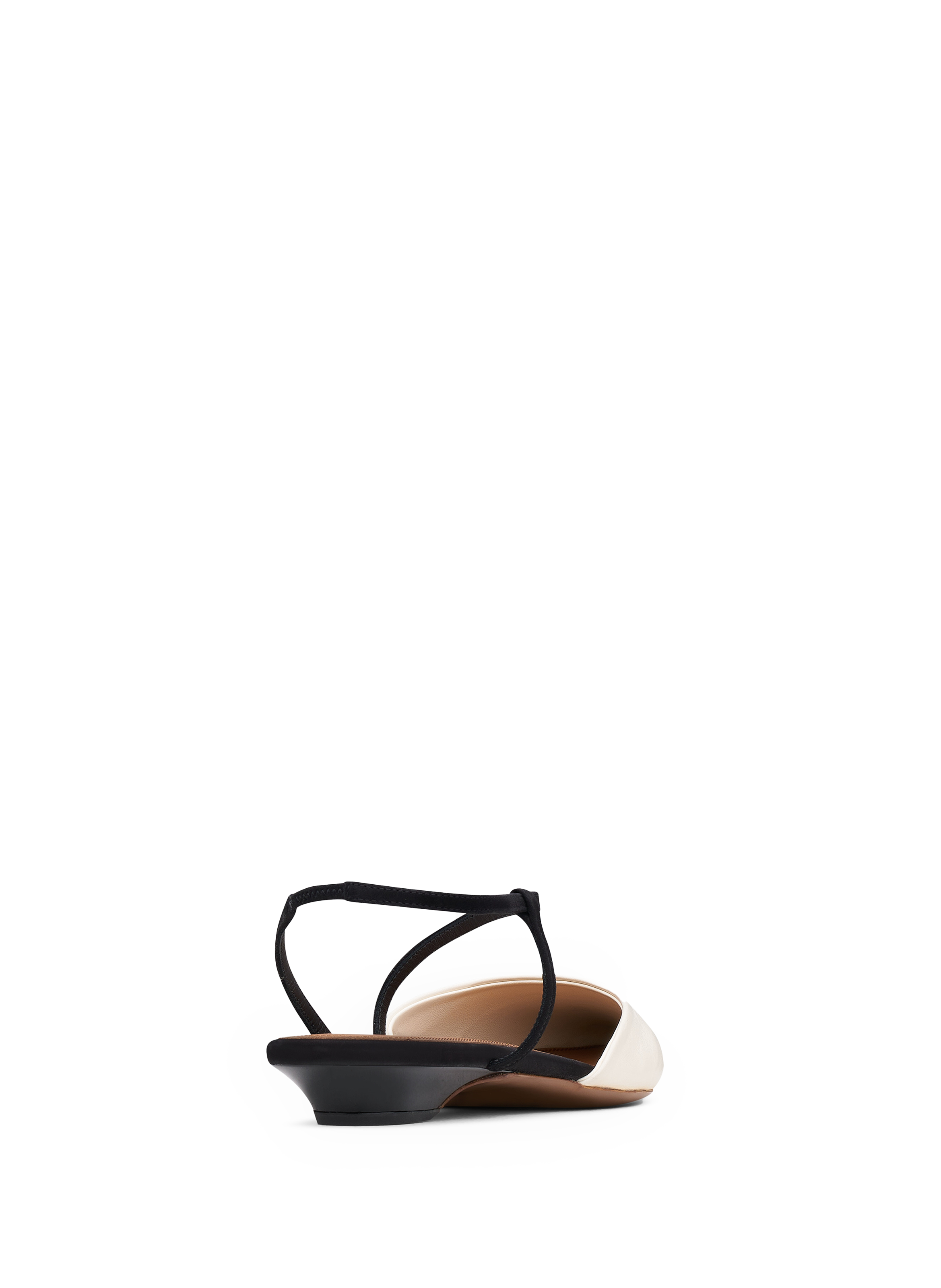 Slingback bicolore en cuir