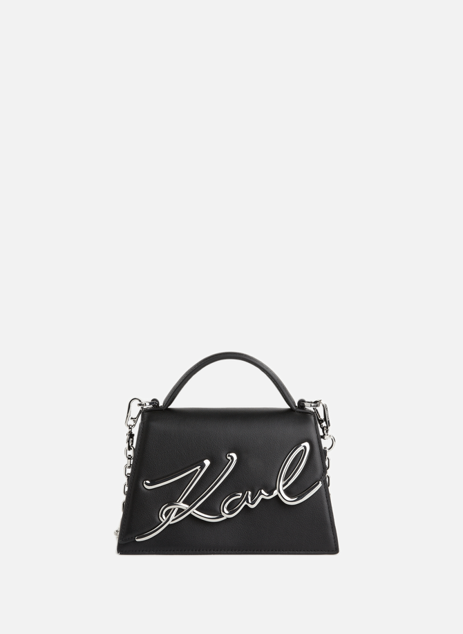 K/Signature 2.0 bag in leather KARL LAGERFELD
