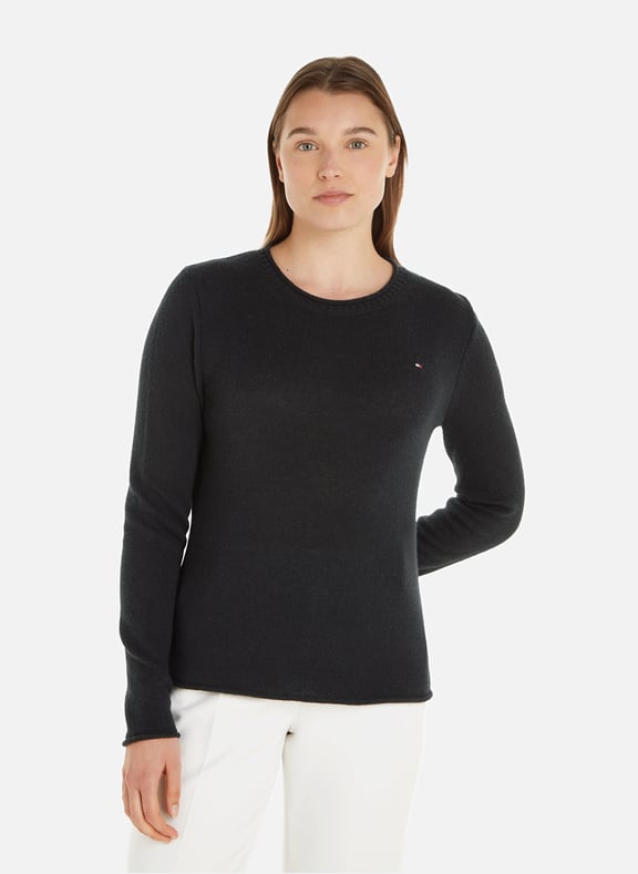 Black tommy best sale hilfiger jumper womens