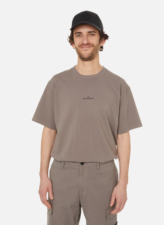 STONE ISLAND T-shirt en coton Gris