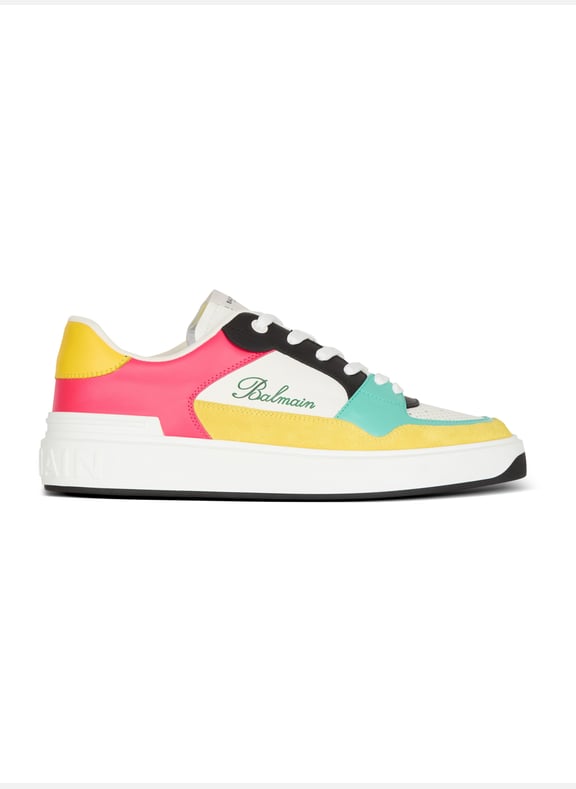 Baskets b-court flip en cuir de veau Multicolore by BALMAIN BALMAIN Baskets b-court flip en cuir de veau Multicolore