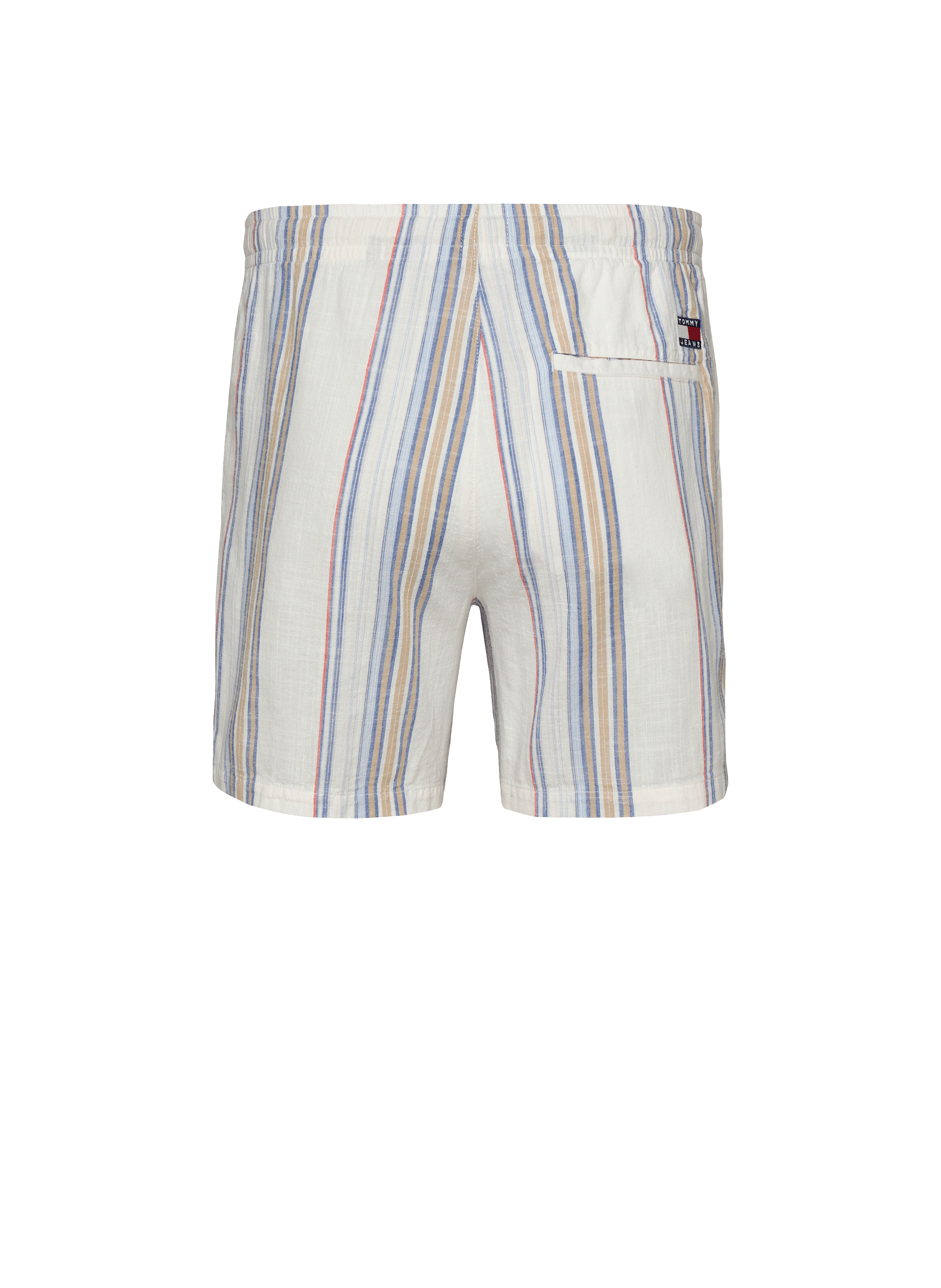 Striped cotton shorts TOMMY HILFIGER Beige