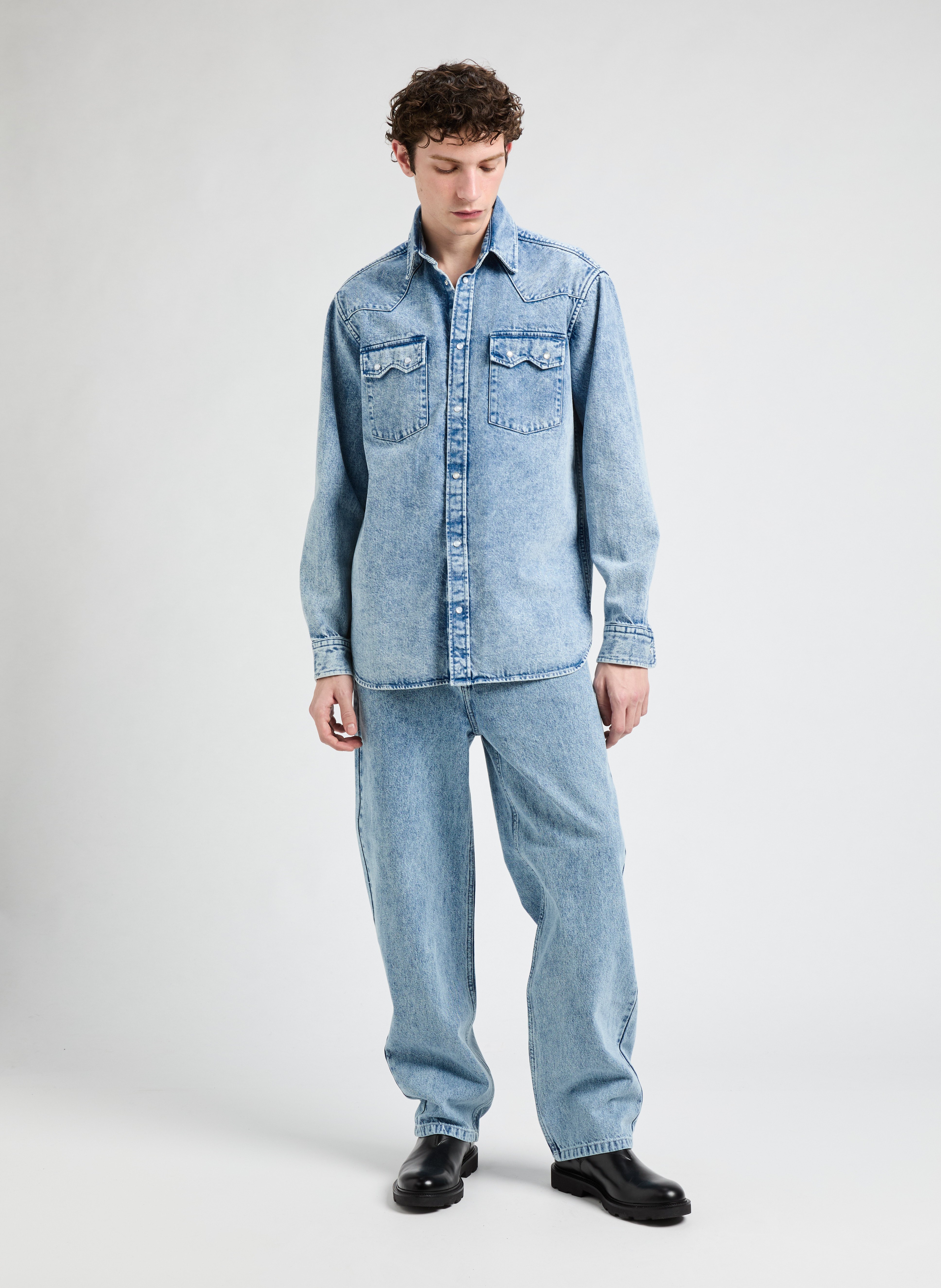 Surchemise en jean FUNN  SAISON 1865 Bleu