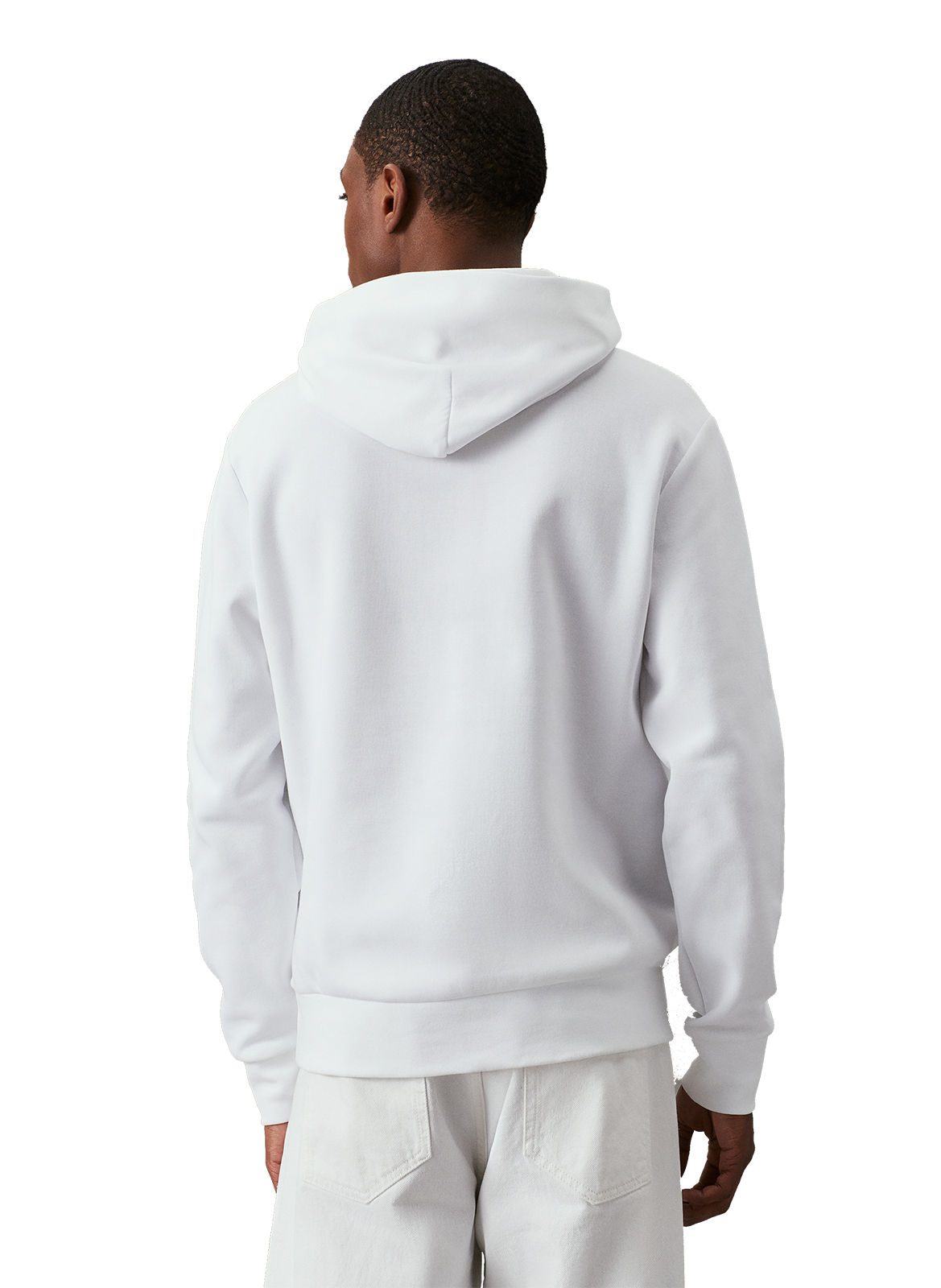 Hoodie en coton mélangé CALVIN KLEIN Blanc