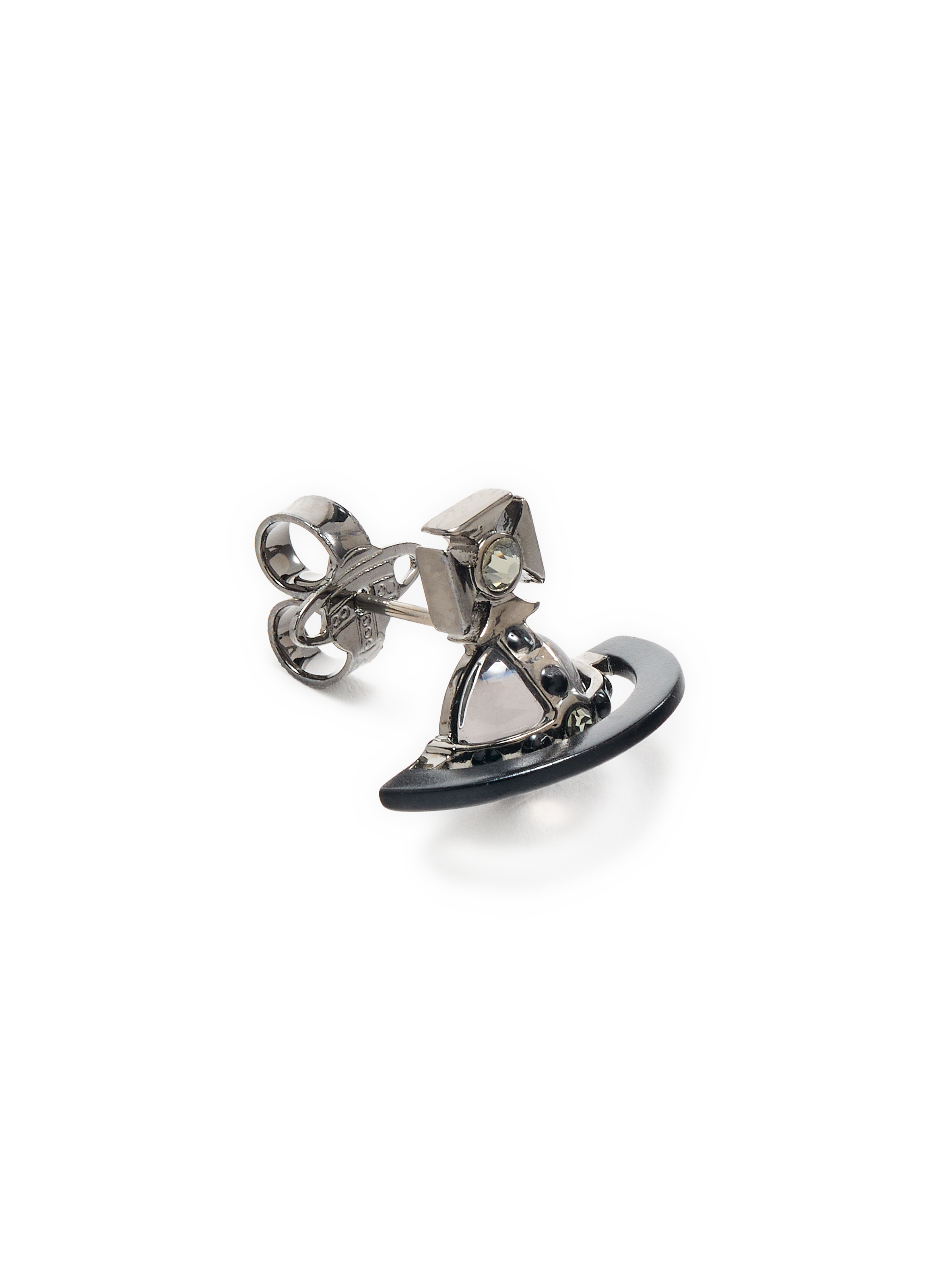 Boucle d'oreille Original Single Stud VIVIENNE WESTWOOD Noir