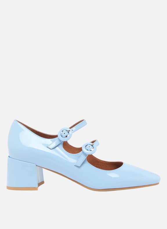 Babies en cuir glacé delou Bleu by JONAK JONAK Babies en cuir glacé delou Bleu