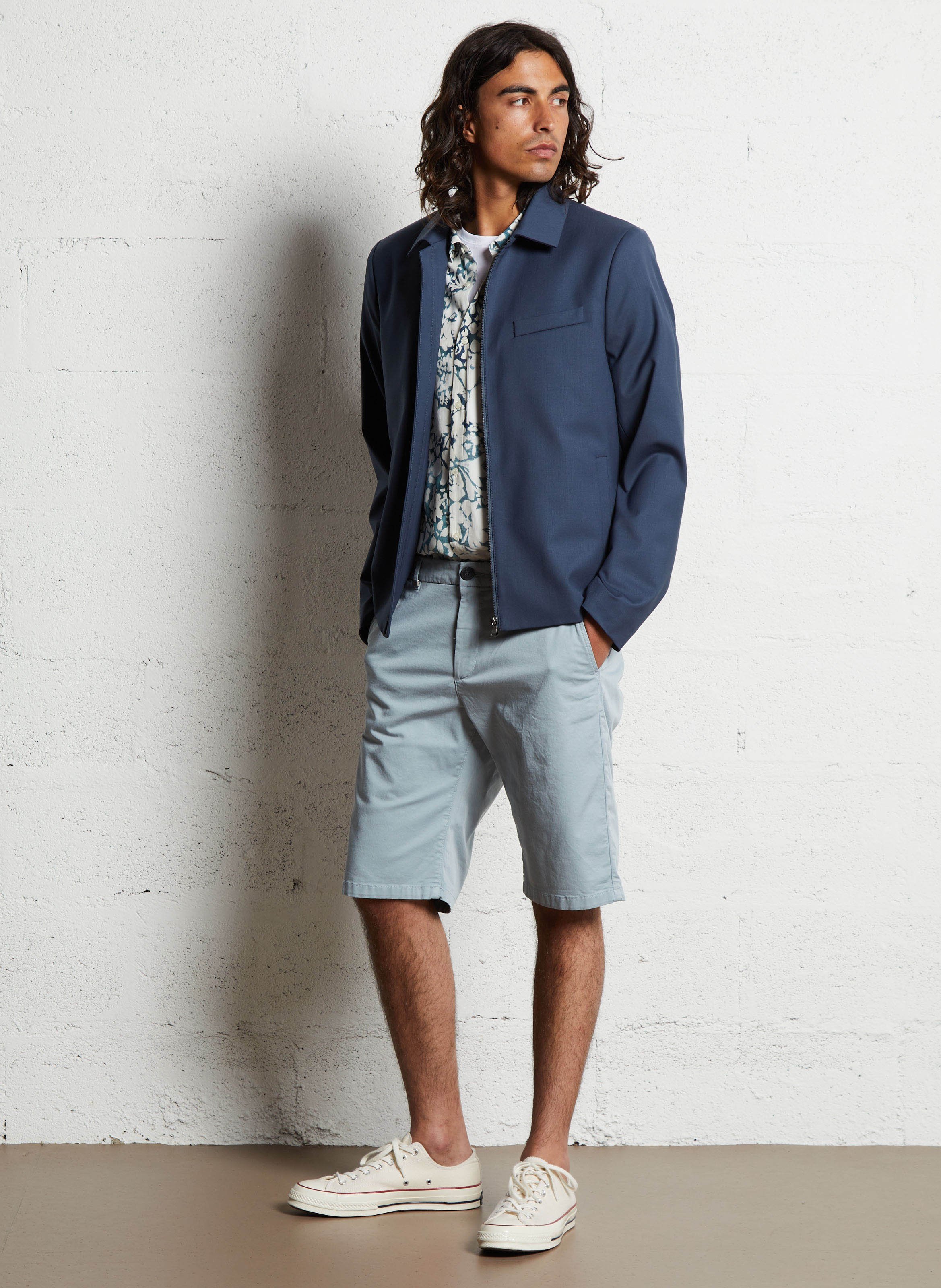 Blouson col chemise IKKS Bleu