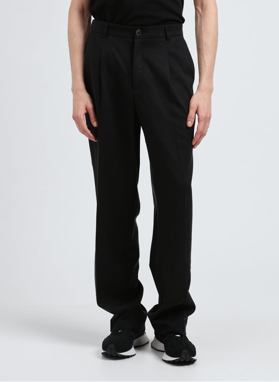 Pantalon à plis Randall Noir by LES DEUX LES DEUX Pantalon à plis Randall Noir