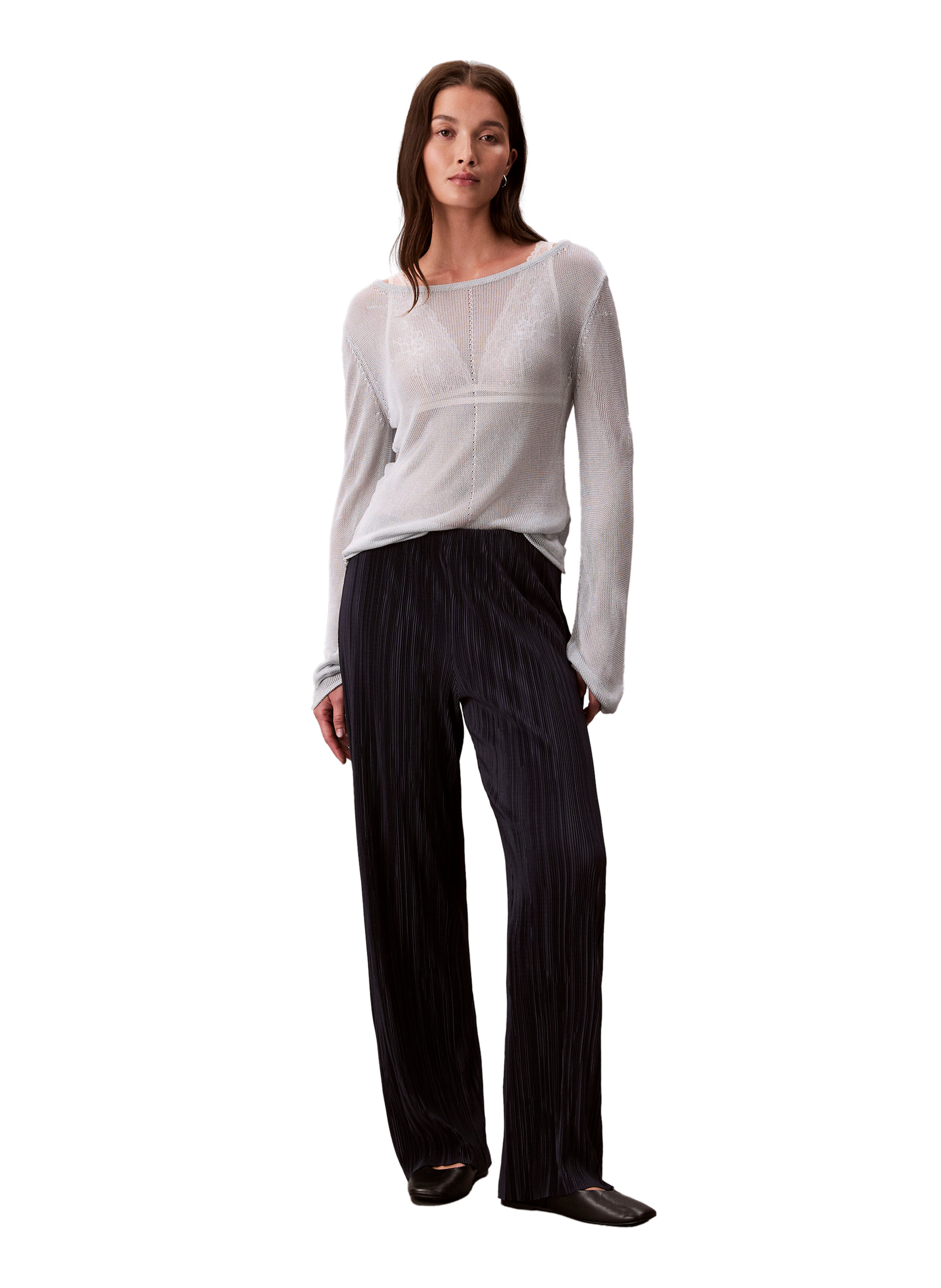 Pantalon fluide CALVIN KLEIN Bleu