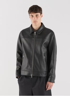 Blouson Fool col classique en cuir SAISON 1865 Blouson Fool col classique en cuir SAISON 1865