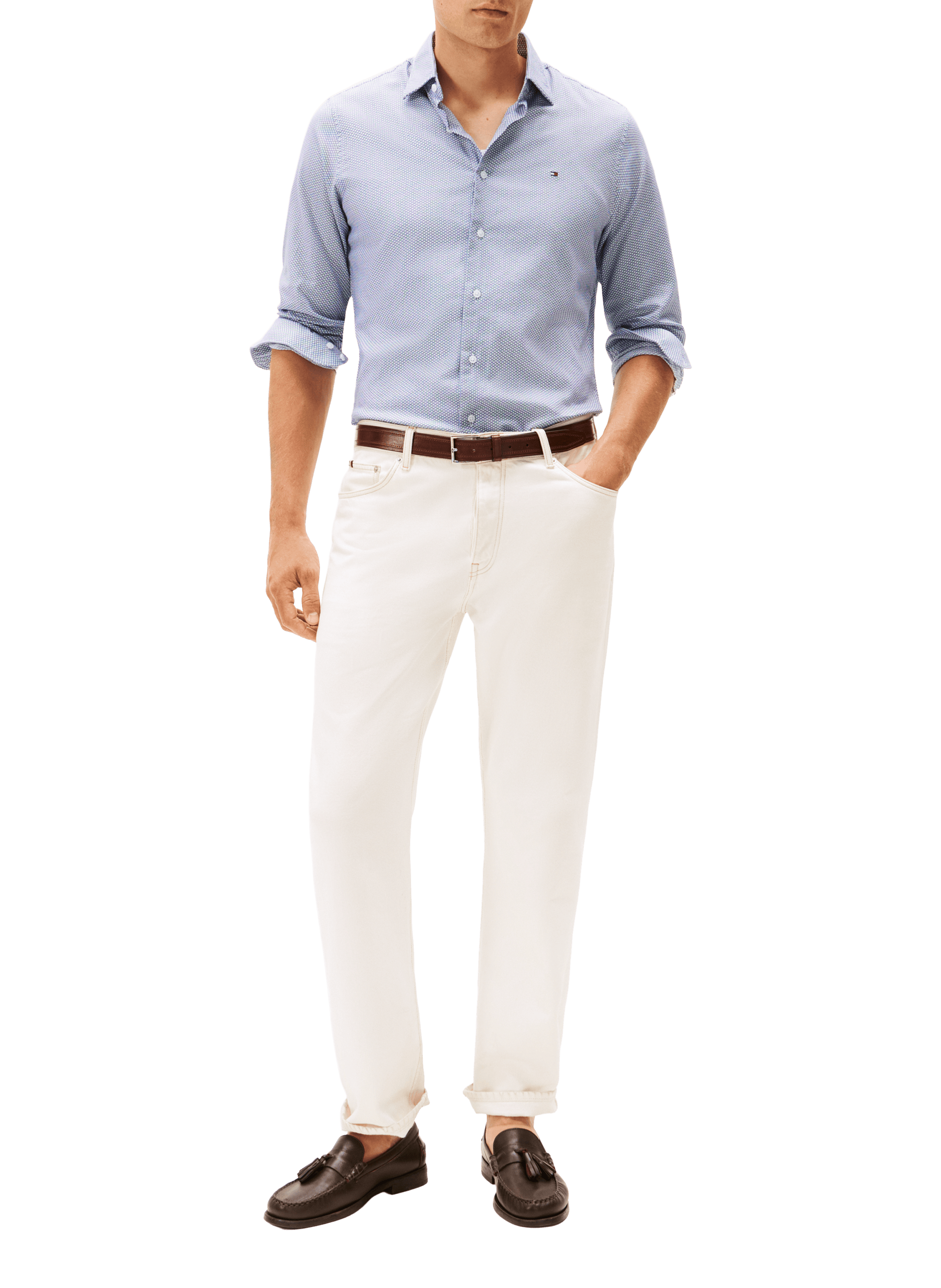  Cotton shirt TOMMY HILFIGER Blue