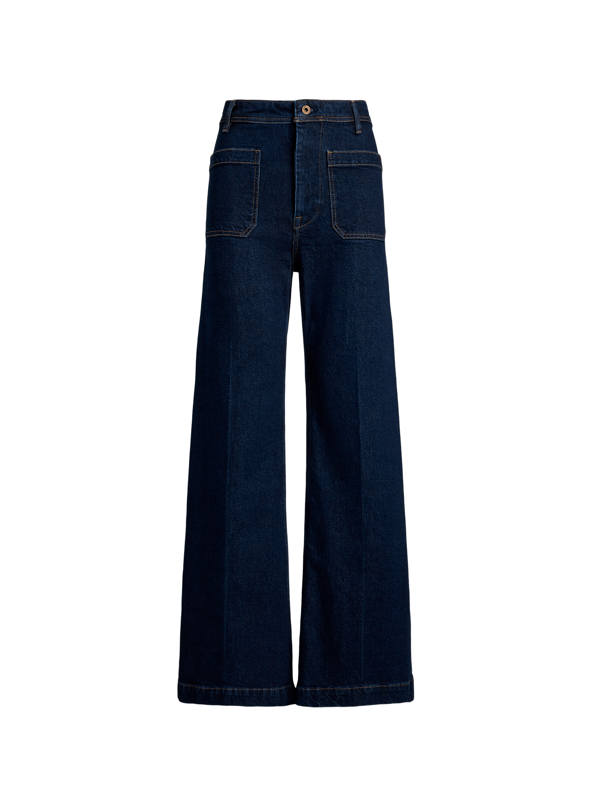 Pantalon bootcut en coton mélangé POLO RALPH LAUREN Bleu
