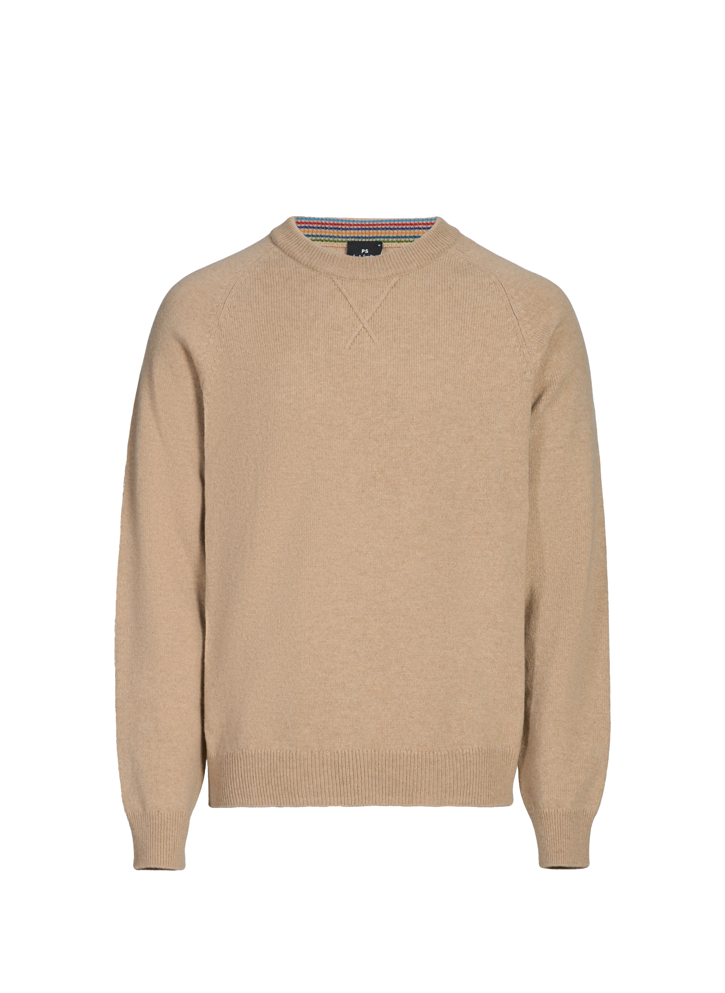 Pull col rond en laine mérinos PAUL SMITH Blanc