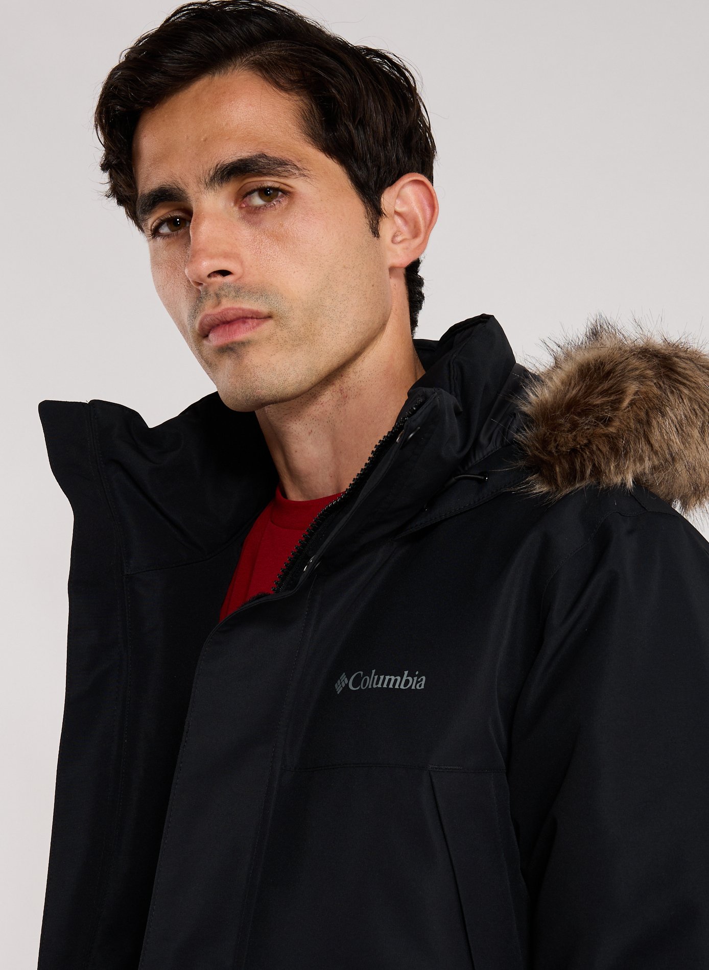 Waterproof hooded parka COLUMBIA Black