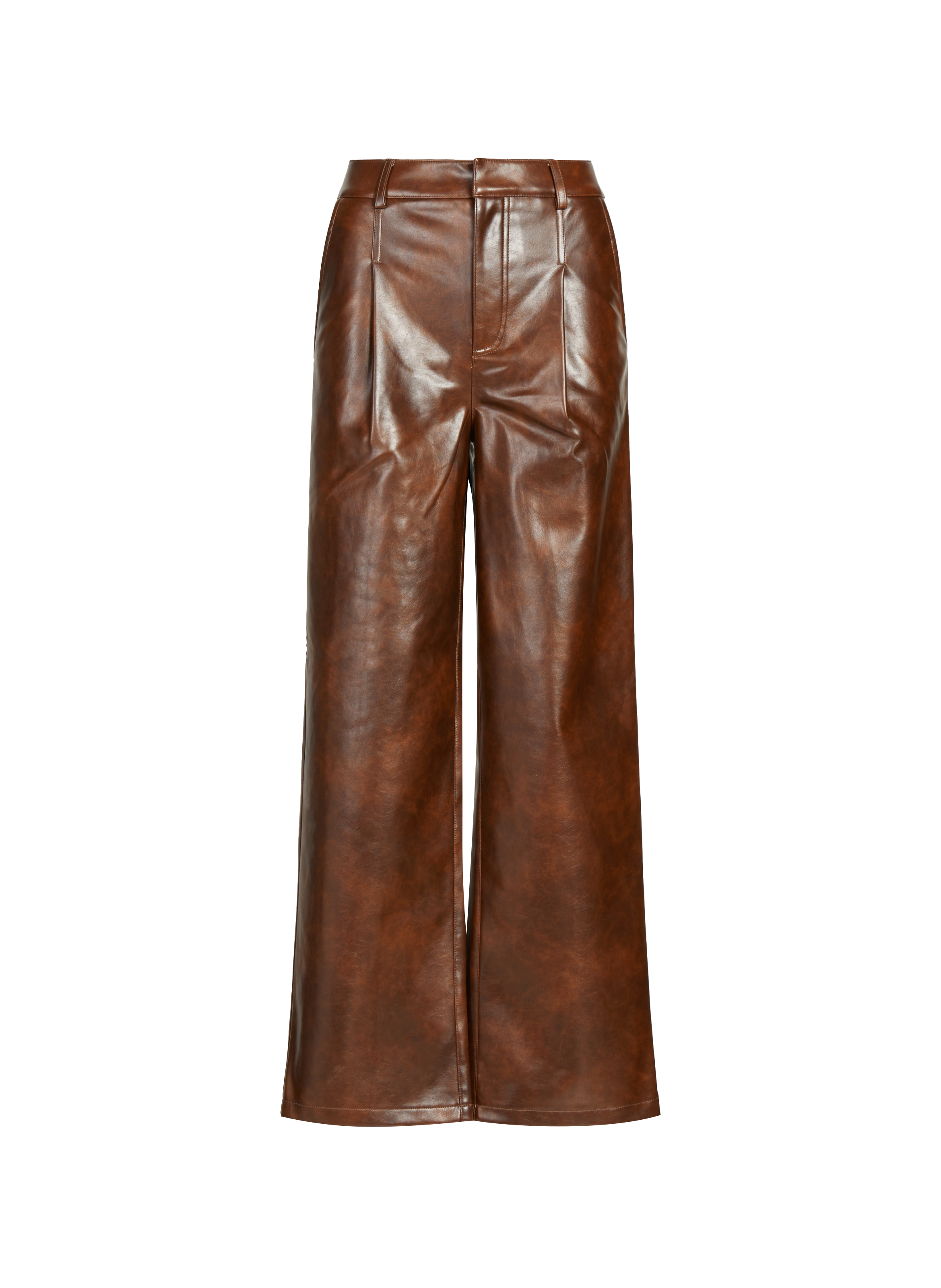 TOPSHOP Pantalon en simili cuir  Orange
