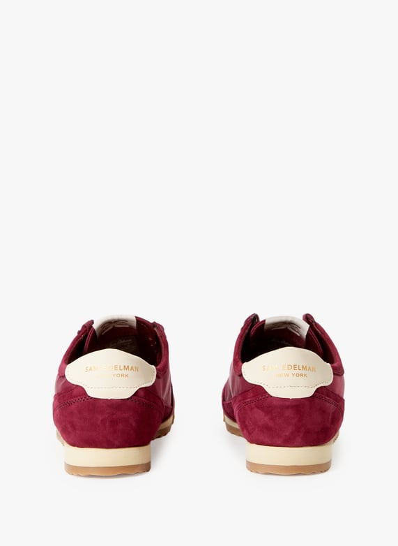 Baskets en cuir mélangé | Rouge by SAM EDELMAN Baskets en cuir mélangé Rouge