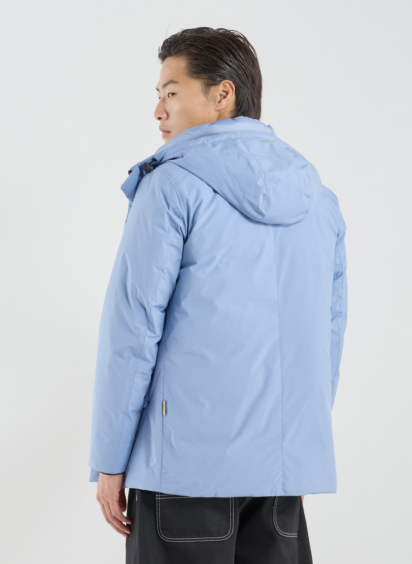 Parka droite à capuche WOOLRICH Bleu