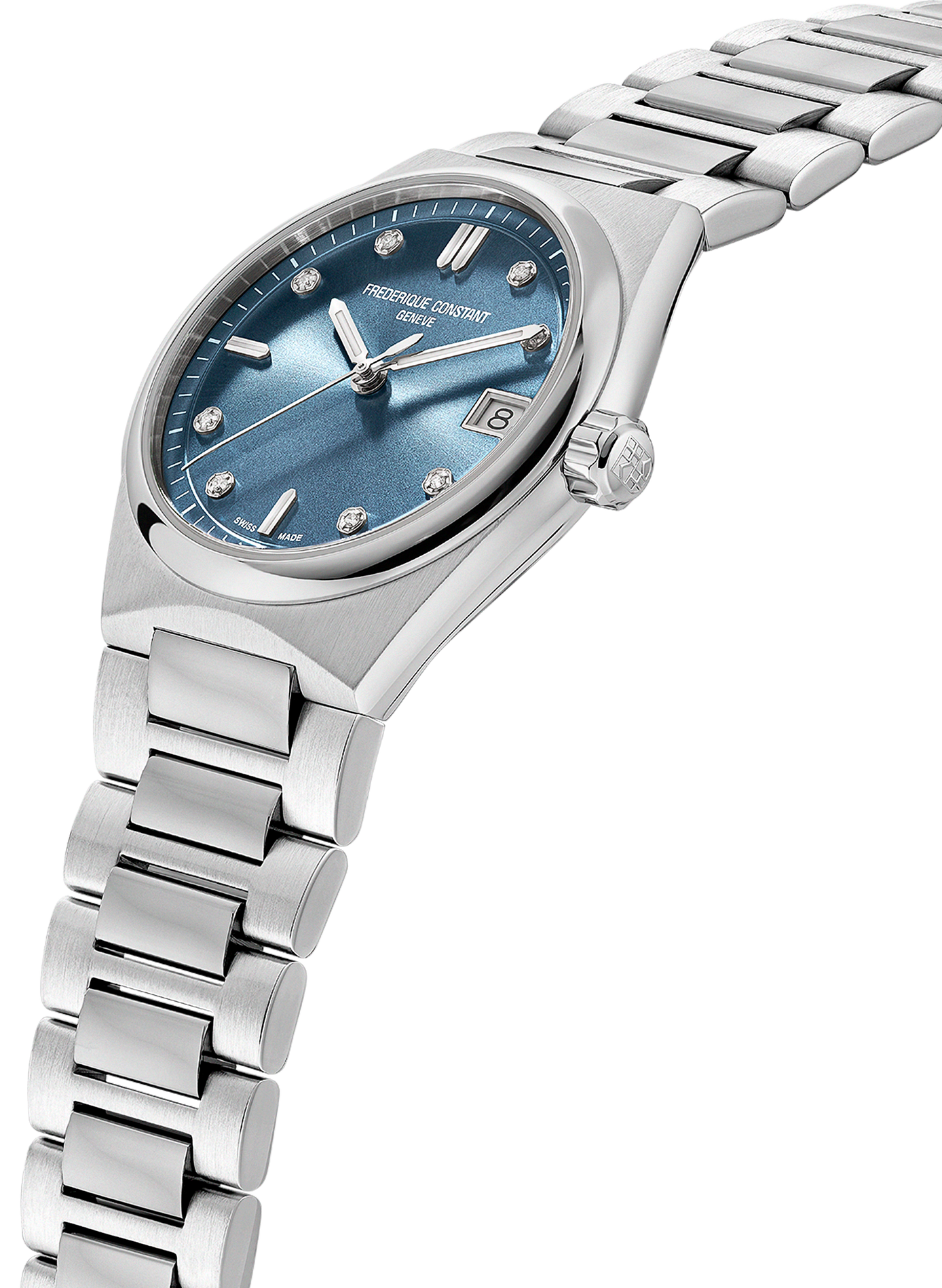 Montre quartz Highlife Ladies en acier FREDERIQUE CONSTANT Bleu