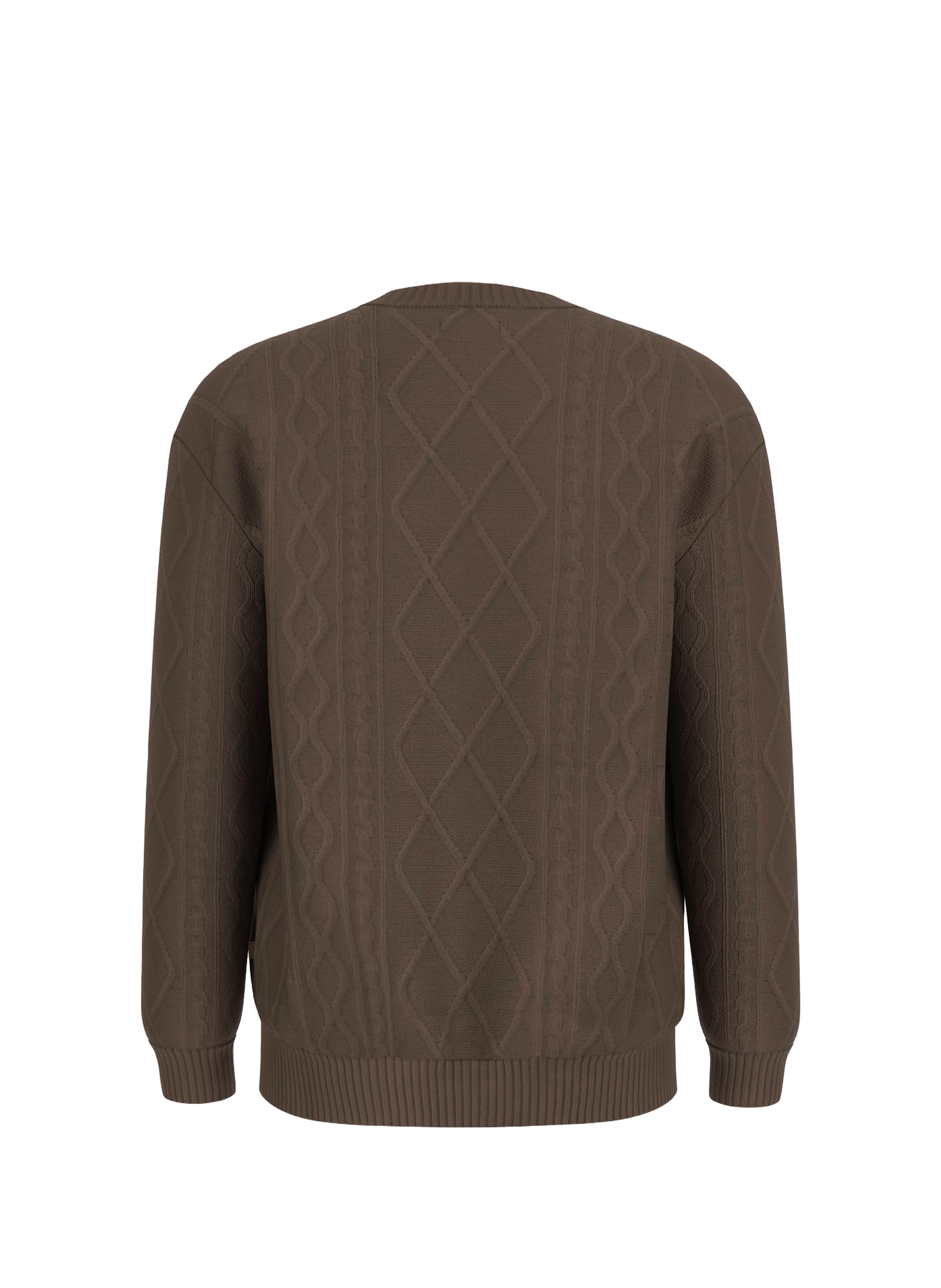 Cotton-blend jumper GUESS Brown