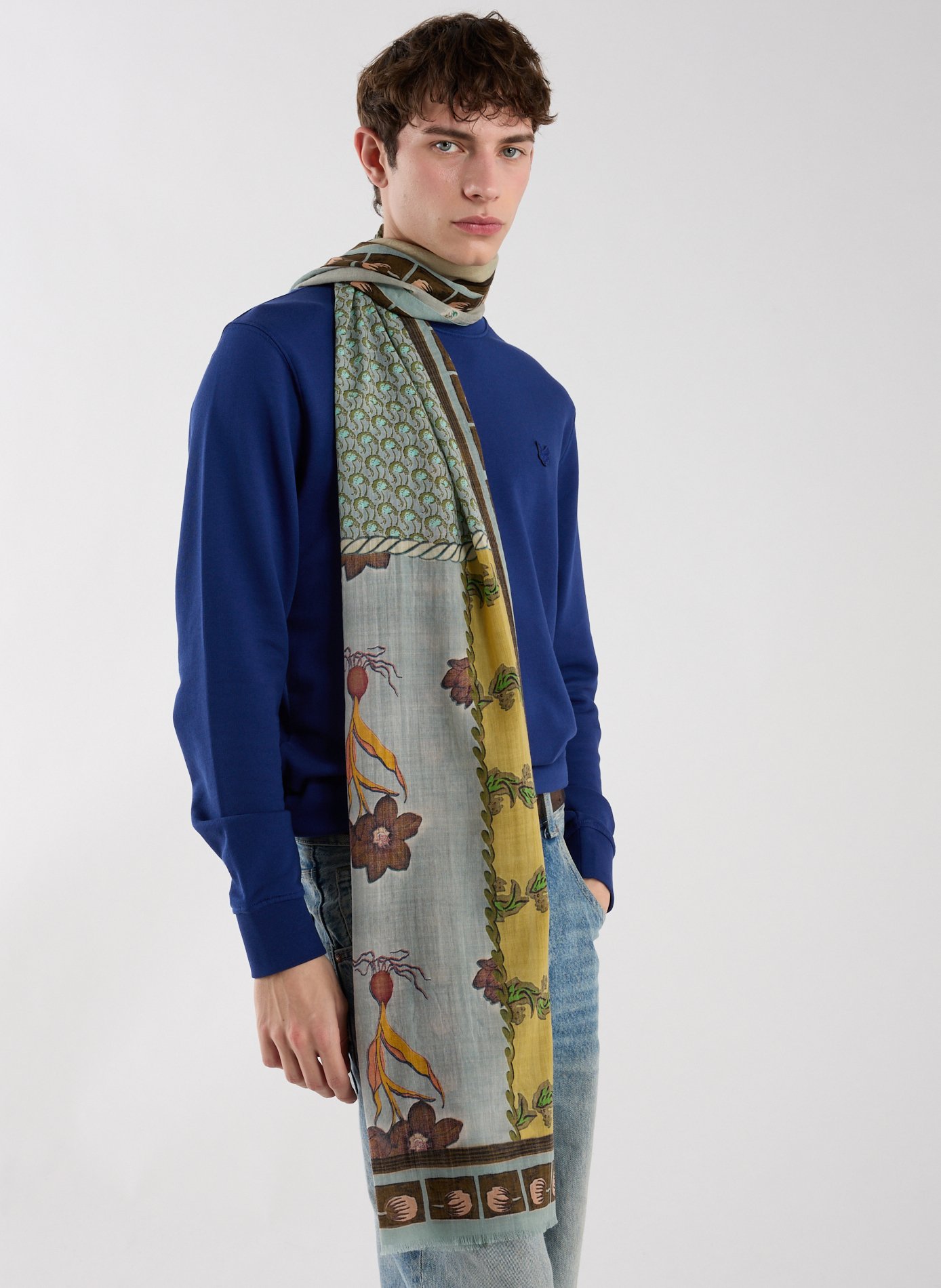 Foulard à motif en laine vierge PAUL SMITH Multicolore
