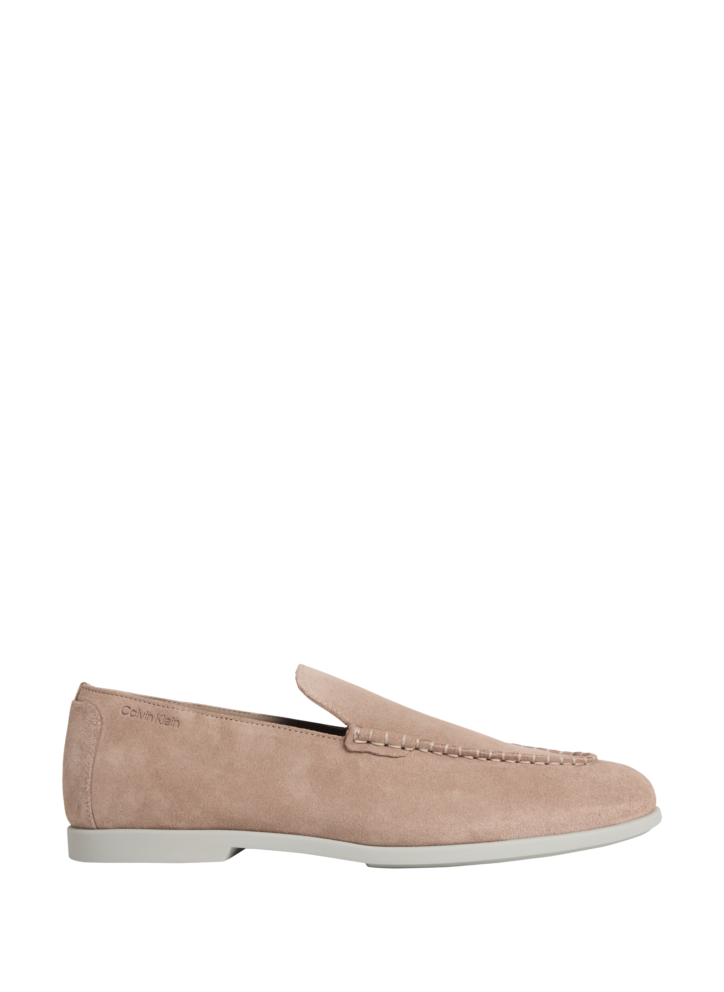 Mocassins en cuir de vache suédé CALVIN KLEIN Beige