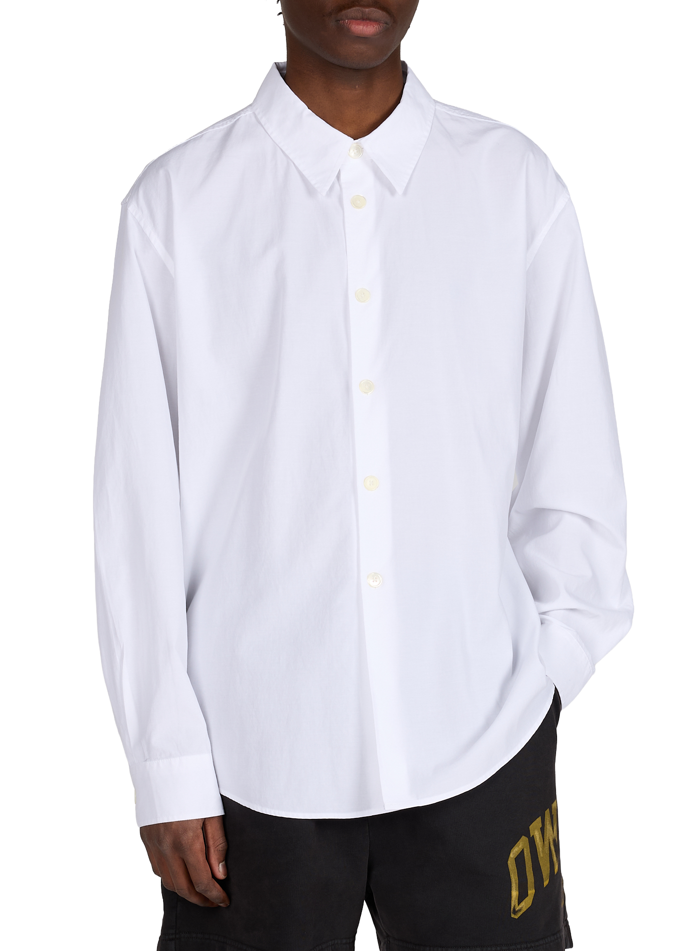 Chemise unie à col classique OUR LEGACY Blanc