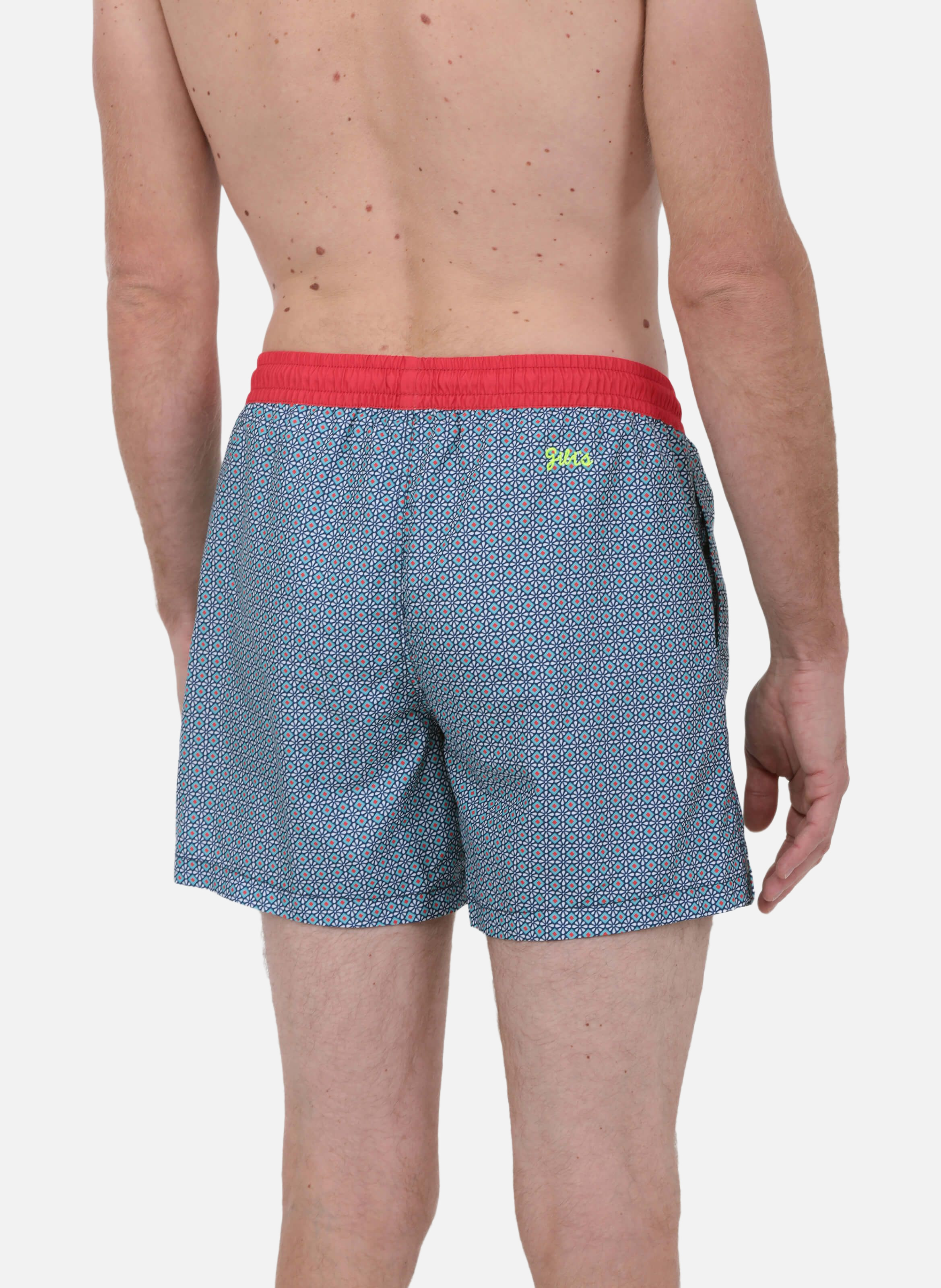 Short de bain   sunny azulejos GILI'S Bleu