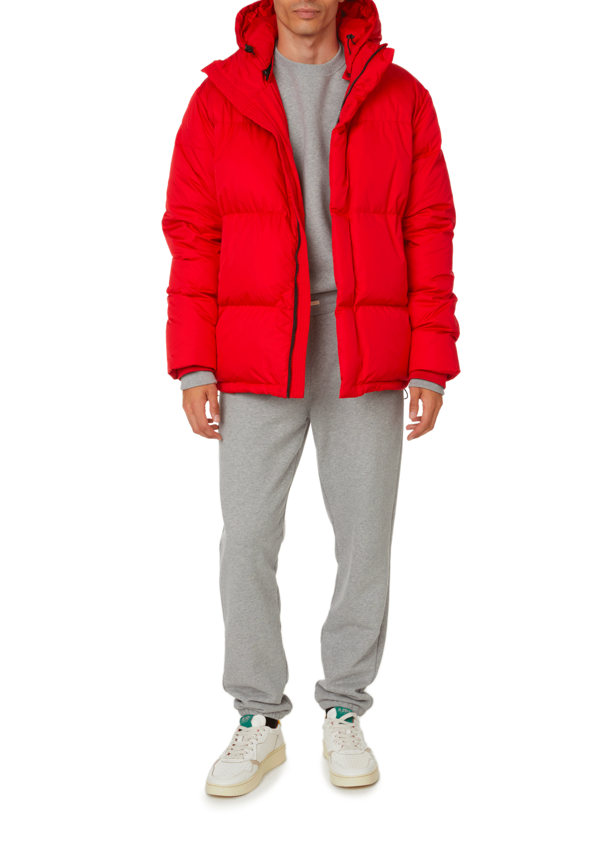 Doudoune avec capuche amovible SAISON 1865 Rouge