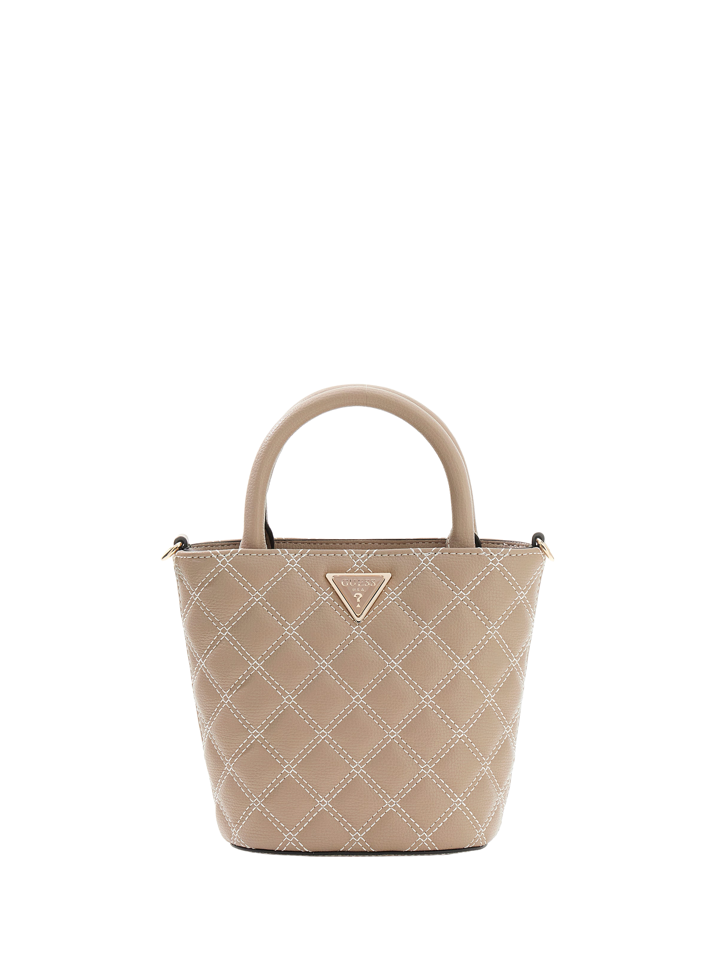 Giully quilted bucket bag GUESS Brown