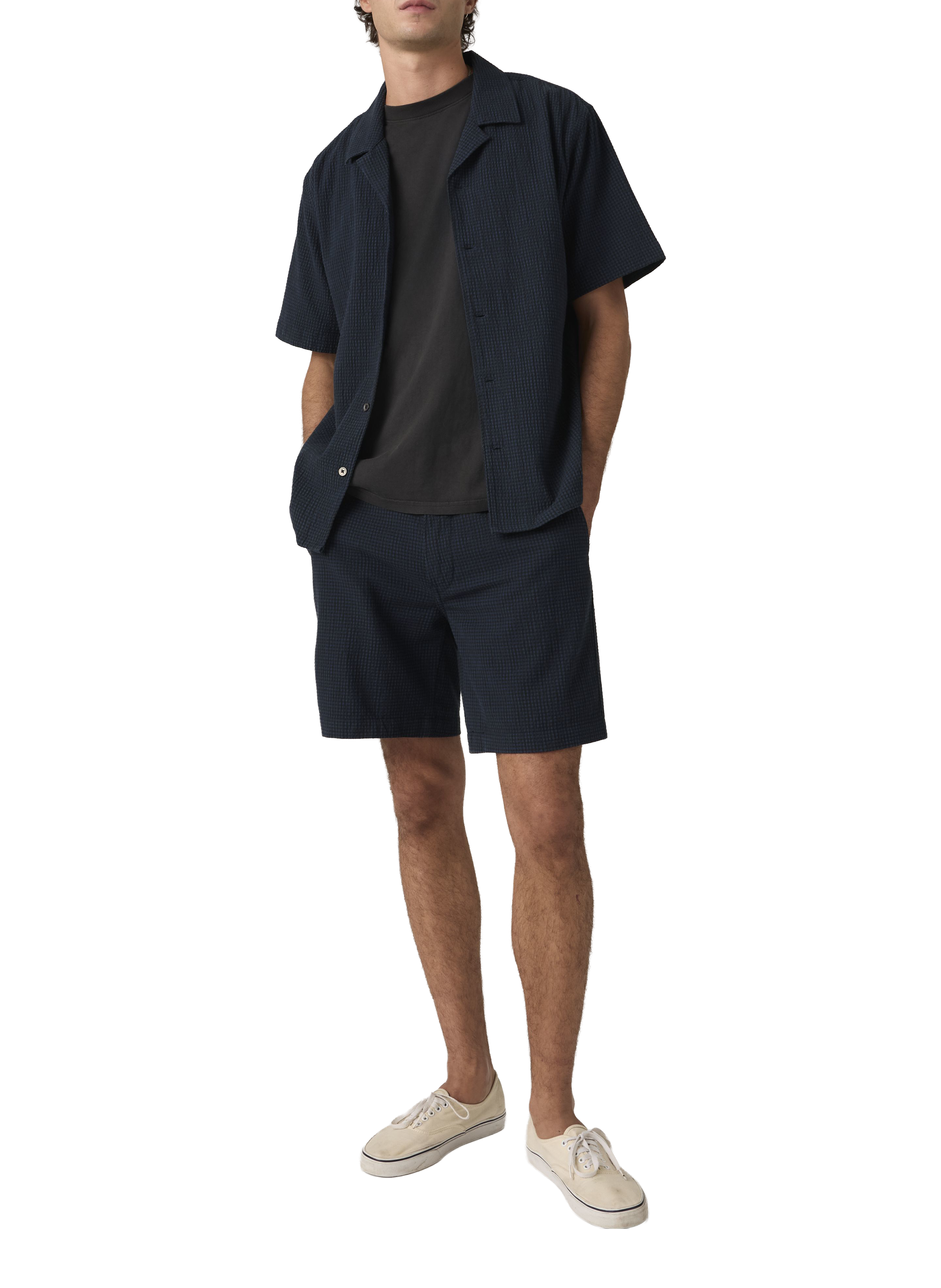 Shorts droit en coton mélangé LEVI'S Bleu