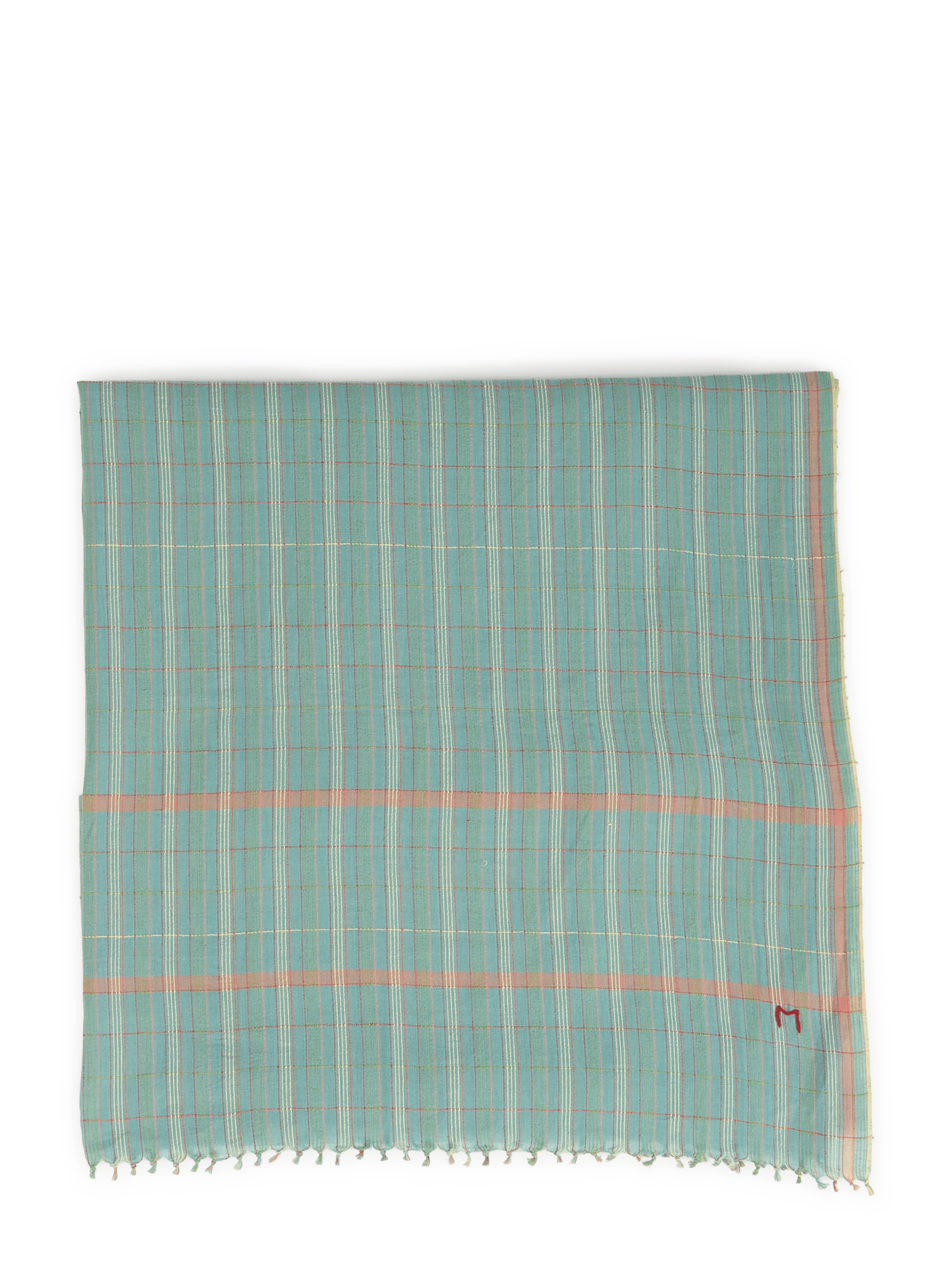 Checkered Cotton Scarf MOISMONT Multicolour